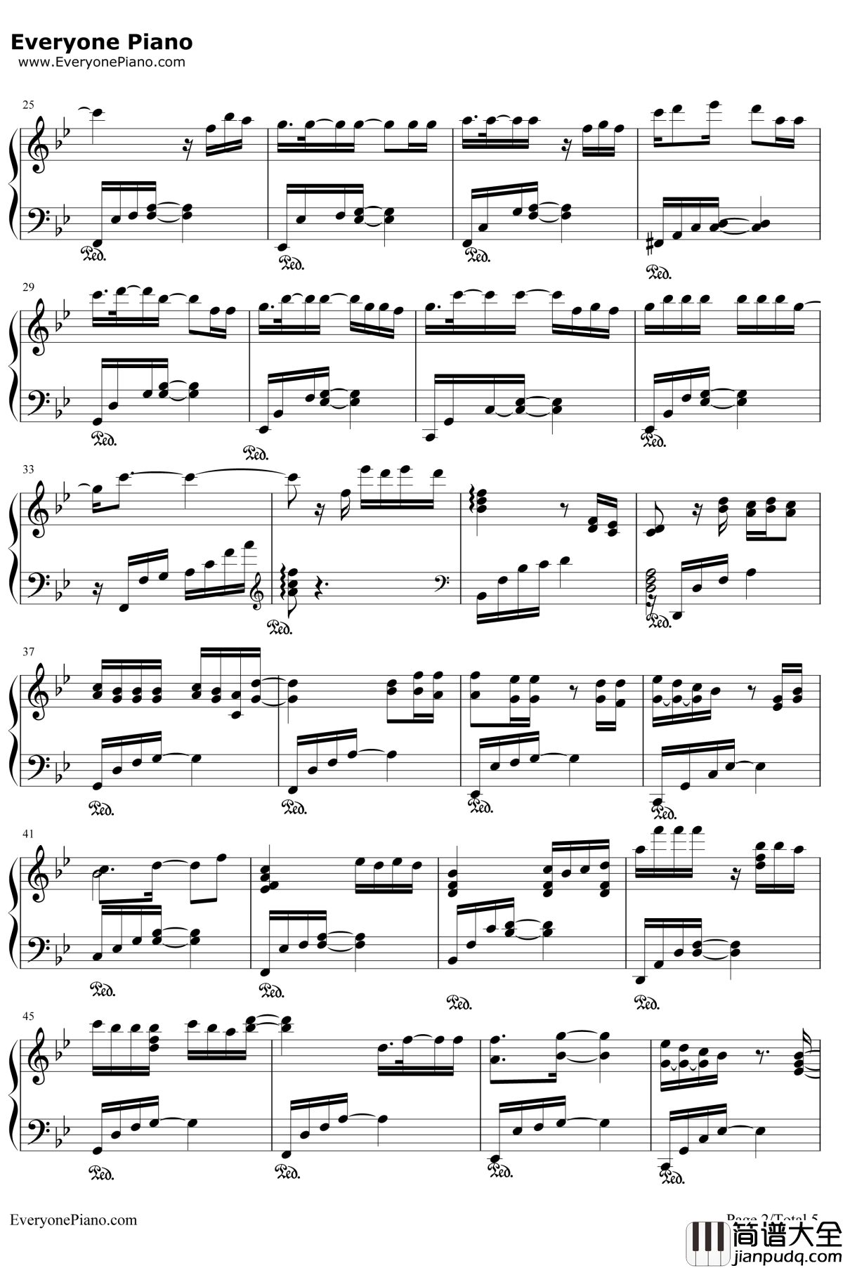 断点钢琴谱__张敬轩