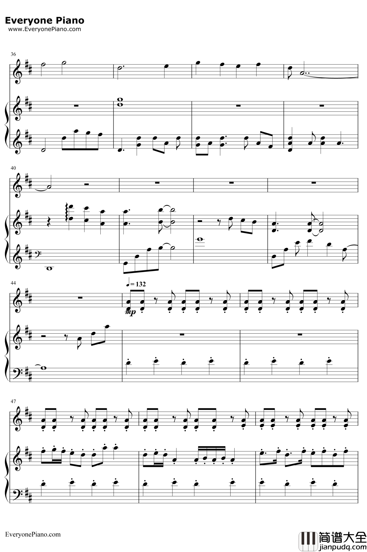 清浅谷钢琴谱__林海