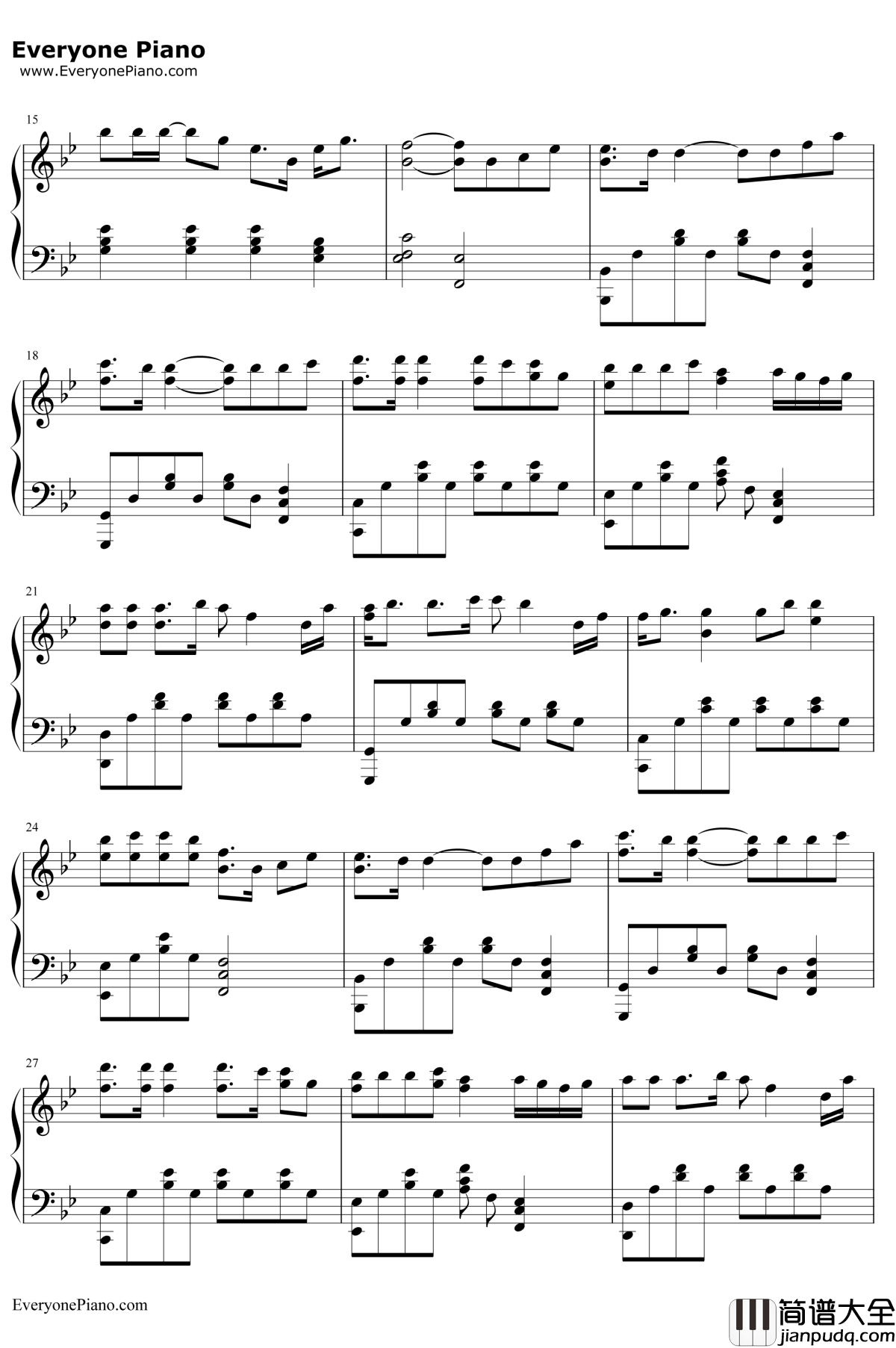 如果你也听说钢琴谱_张惠妹