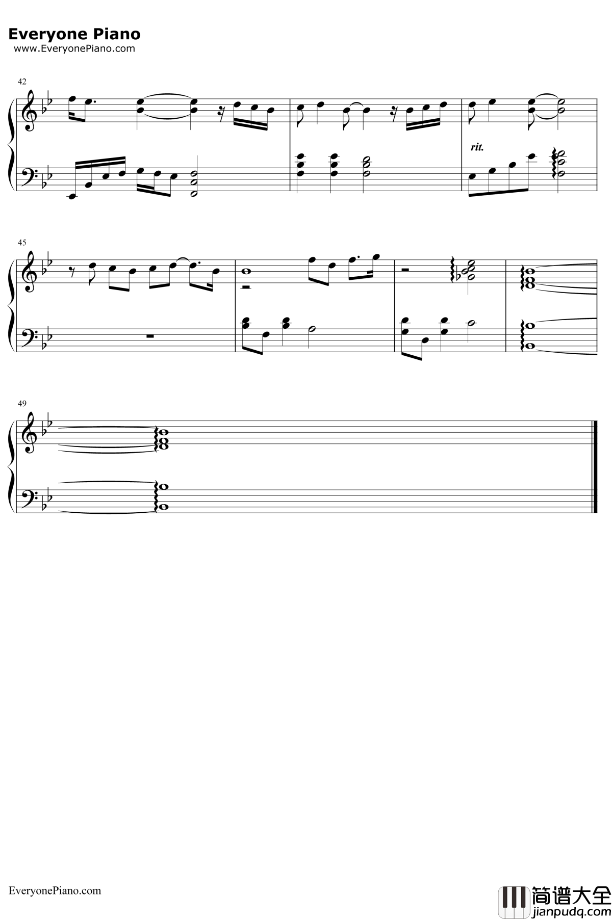 如果你也听说钢琴谱_张惠妹