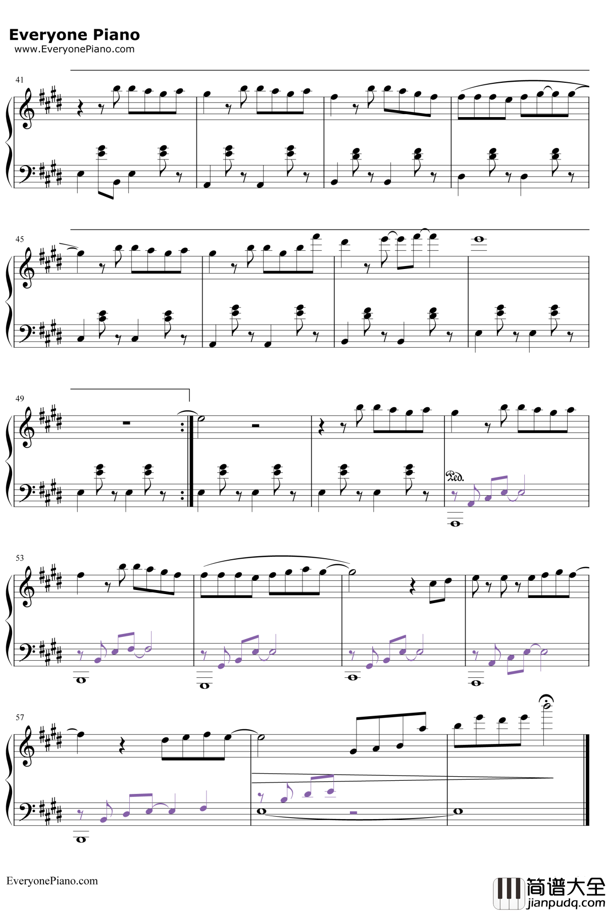 我想我不够好钢琴谱__单色凌