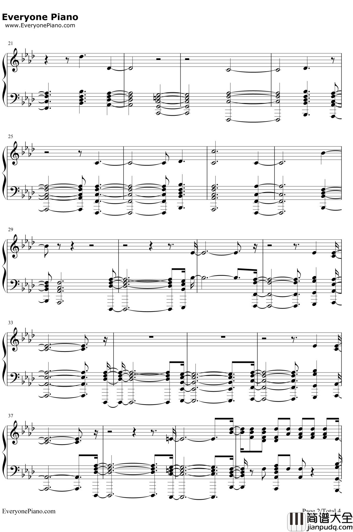 HIM钢琴谱_SamSmith