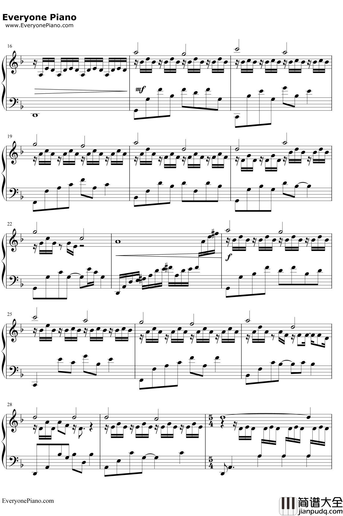 咪咪钢琴谱__林海