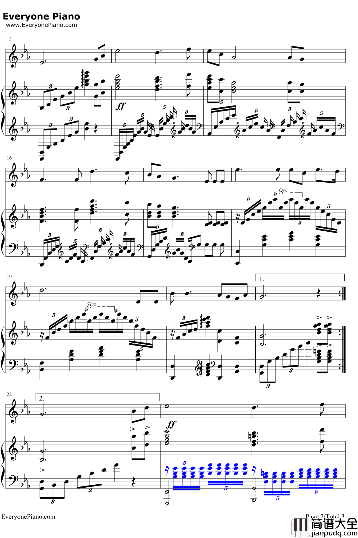 长城永在我心上钢琴谱__霍勇