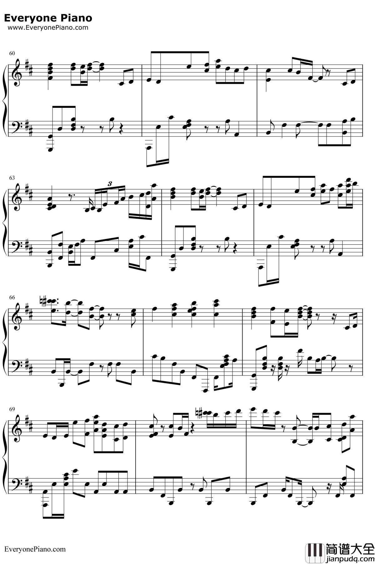 鸟之诗钢琴谱_Lia_动画AIR主题曲