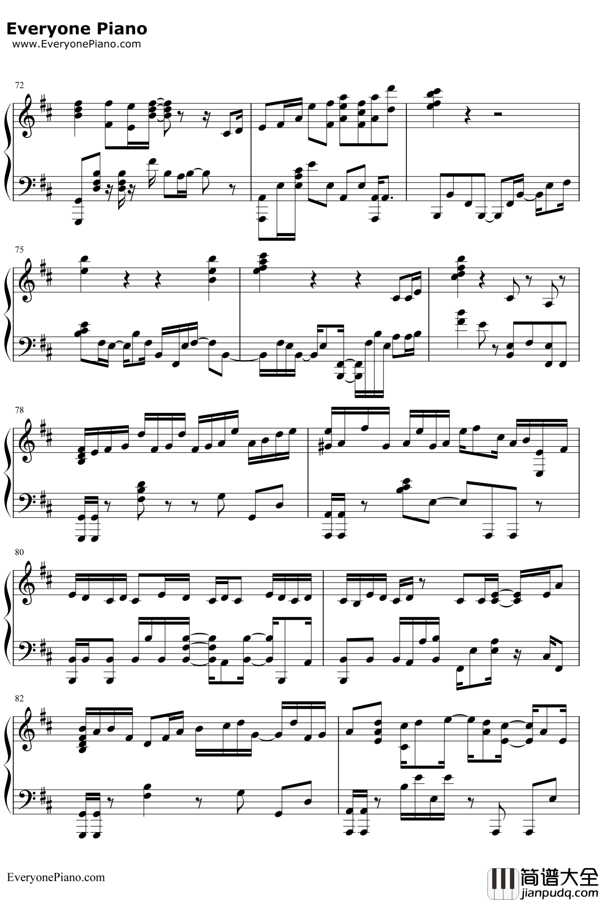 鸟之诗钢琴谱_Lia_动画AIR主题曲