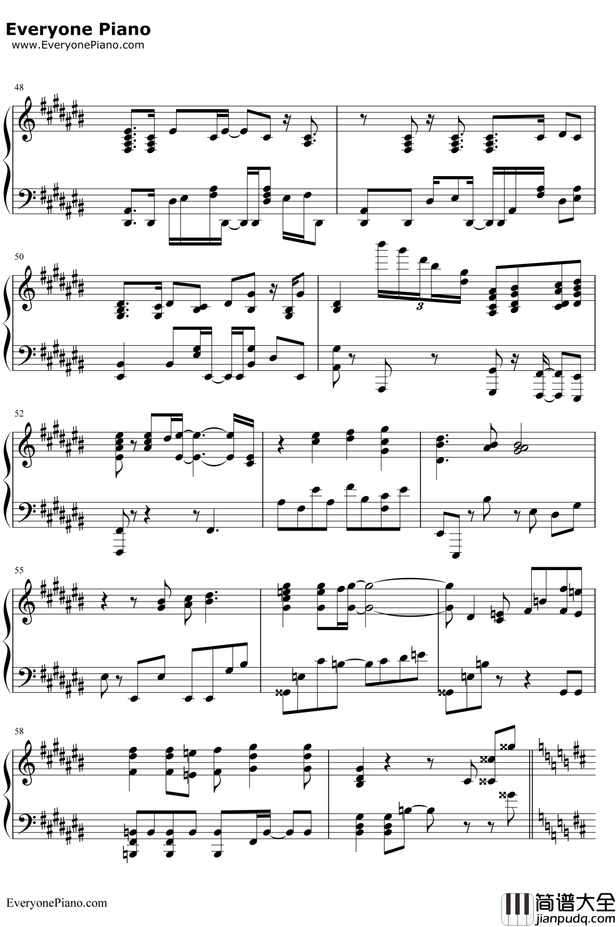 鸟之诗钢琴谱_Lia_动画AIR主题曲