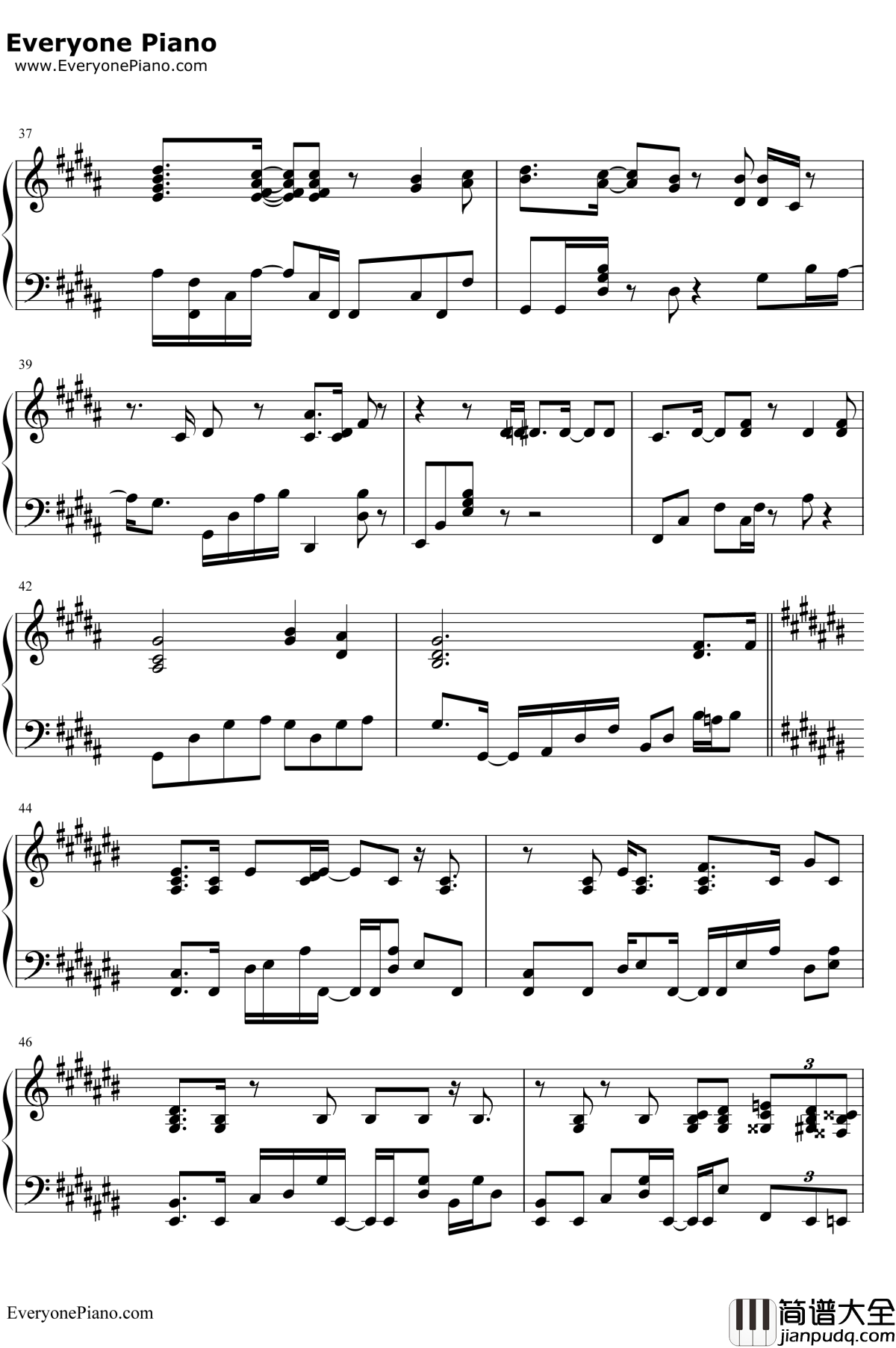 鸟之诗钢琴谱_Lia_动画AIR主题曲