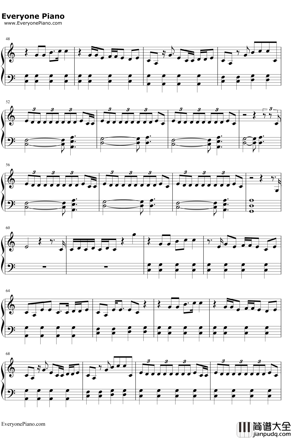 Gorgeous钢琴谱_TaylorSwift