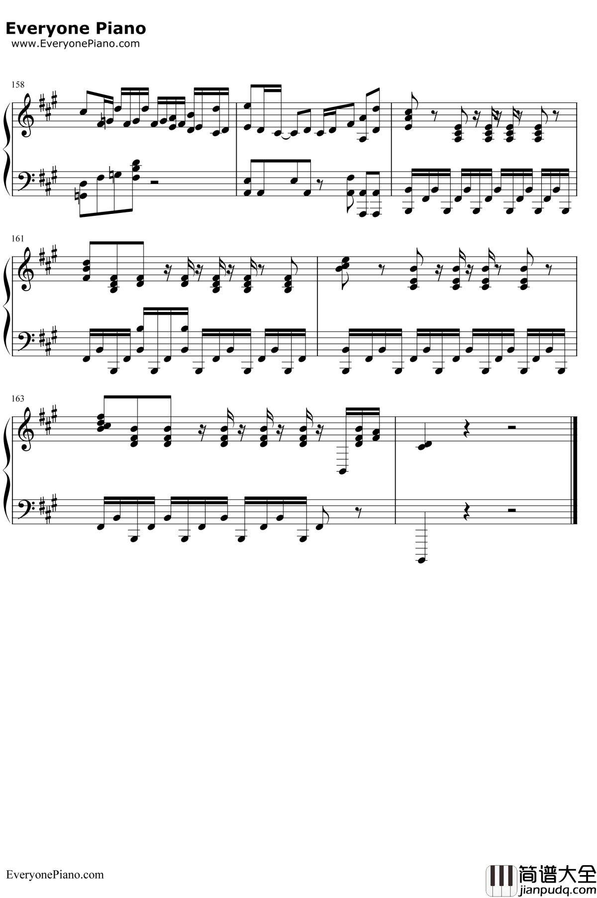 鸟之诗钢琴谱_Lia_动画AIR主题曲