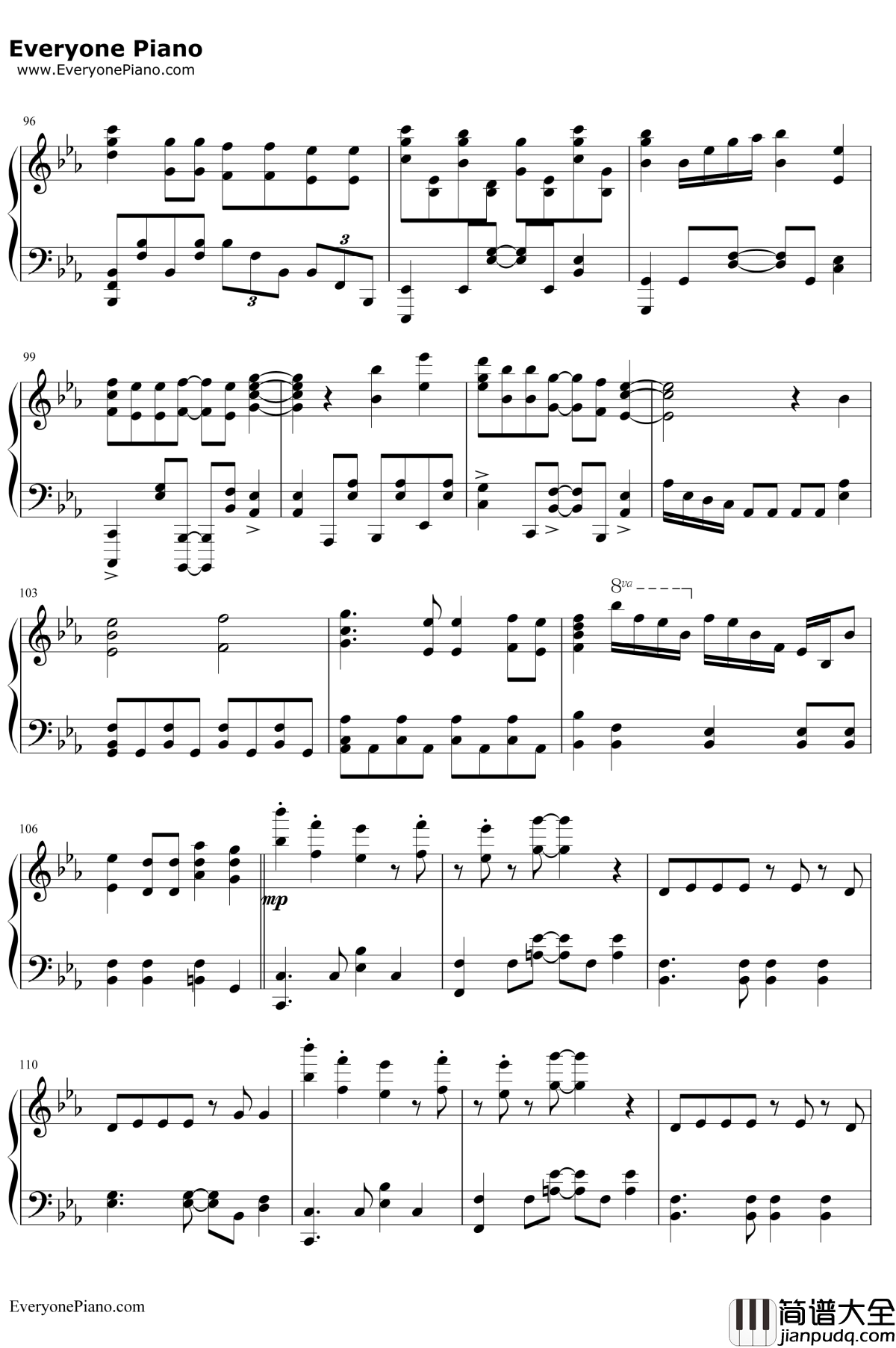 だってアタシのヒーロー钢琴谱_LiSA_我的英雄学院第二季ED