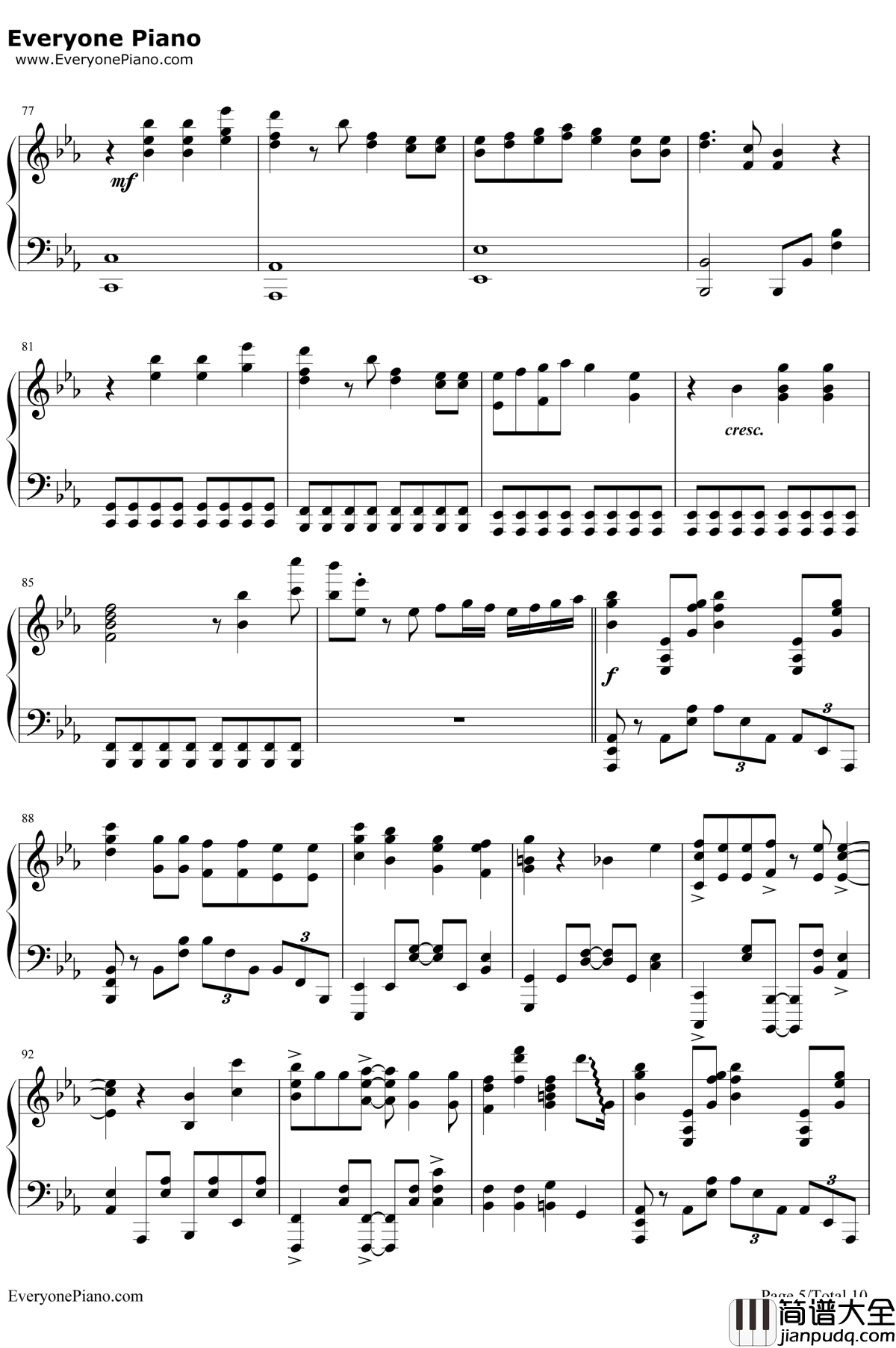 だってアタシのヒーロー钢琴谱_LiSA_我的英雄学院第二季ED