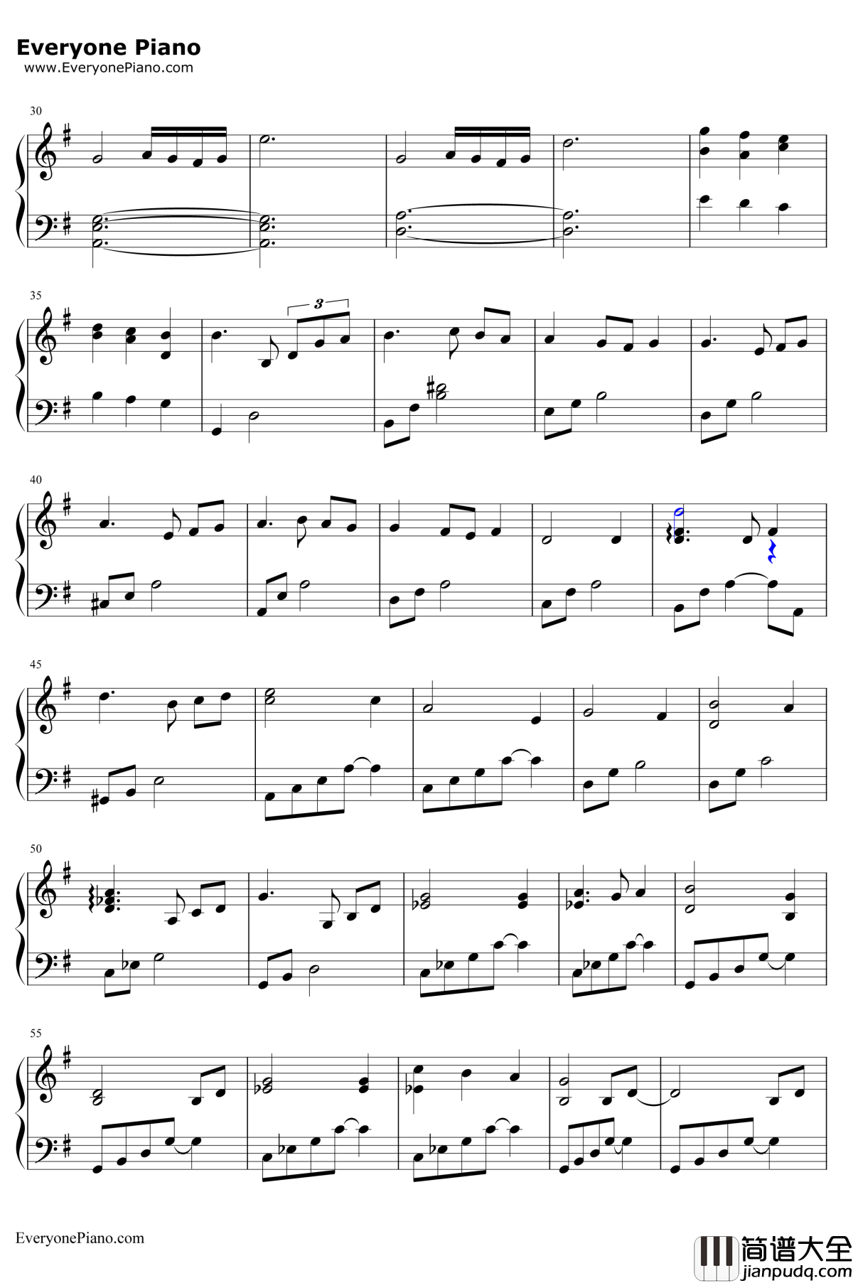 Memory_of_Mother钢琴谱_光宗信吉_小小雪精灵OST