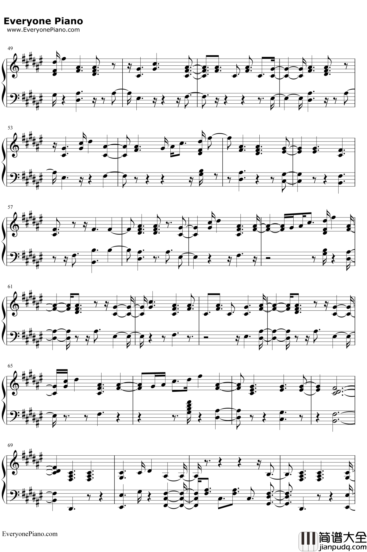 Burning钢琴谱_SamSmith