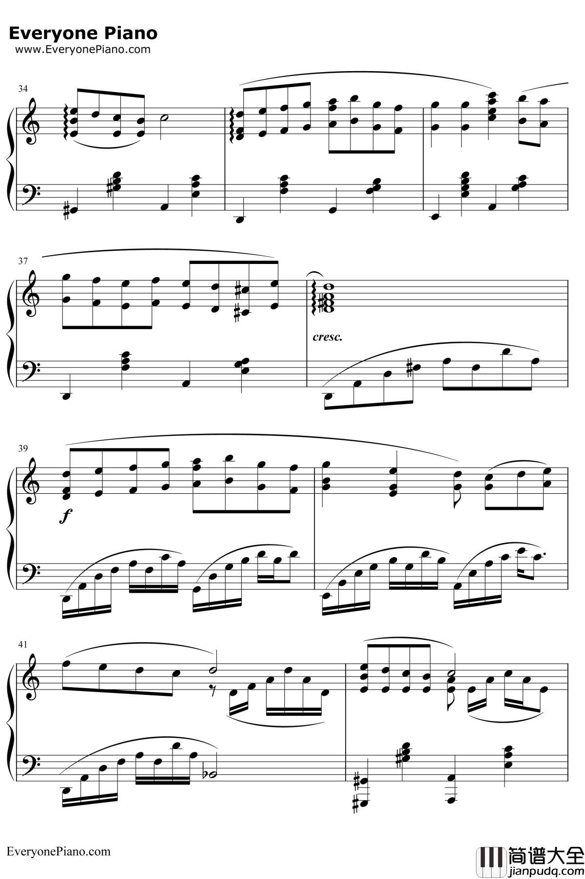 Friends钢琴谱__久石让