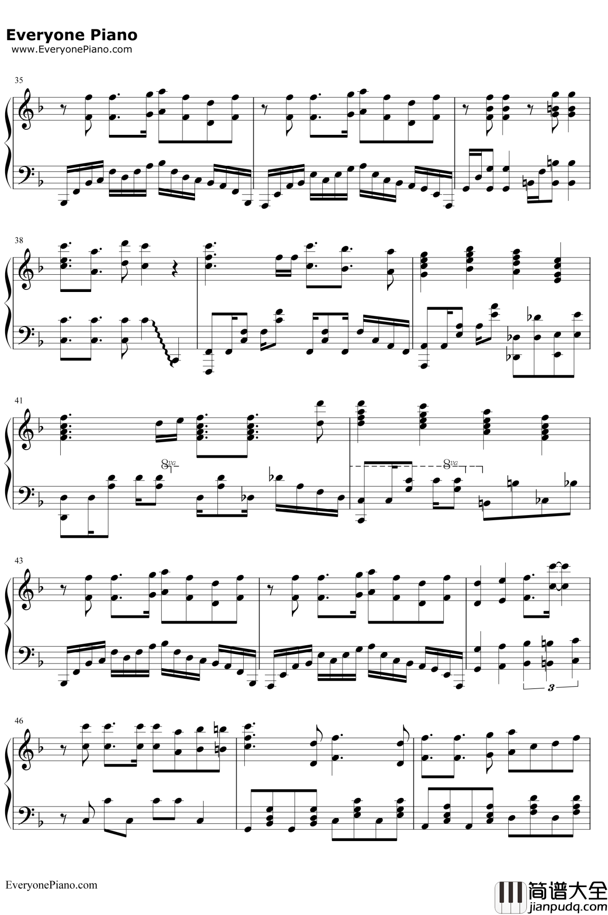 ぼなぺてぃーと♡S钢琴谱_Blend·A_调教咖啡厅OP