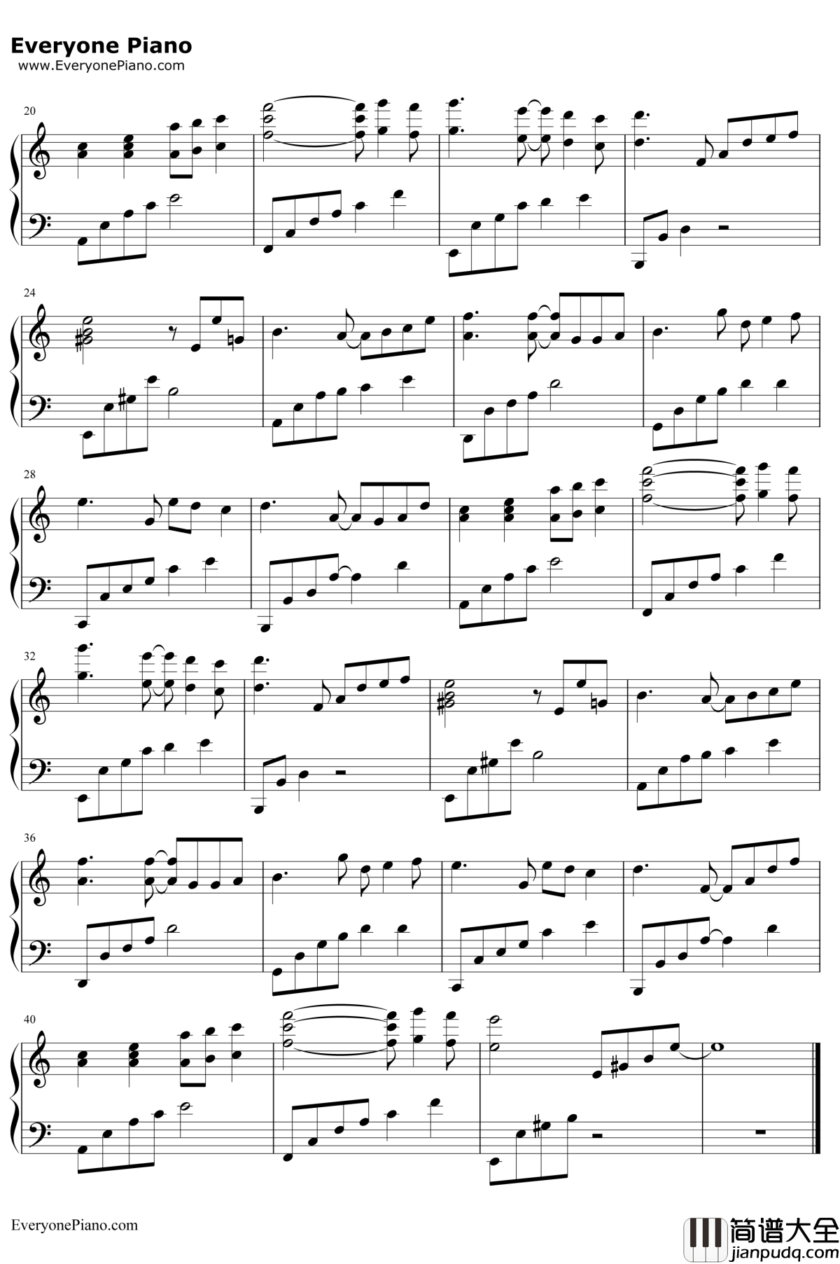 雪豹第32集背景音乐钢琴谱_雪豹第32集背景音乐