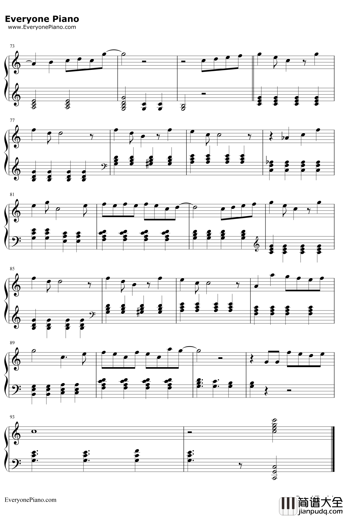 となりのトトロ钢琴谱_井上杏美_邻家的龙猫_龙猫片尾曲