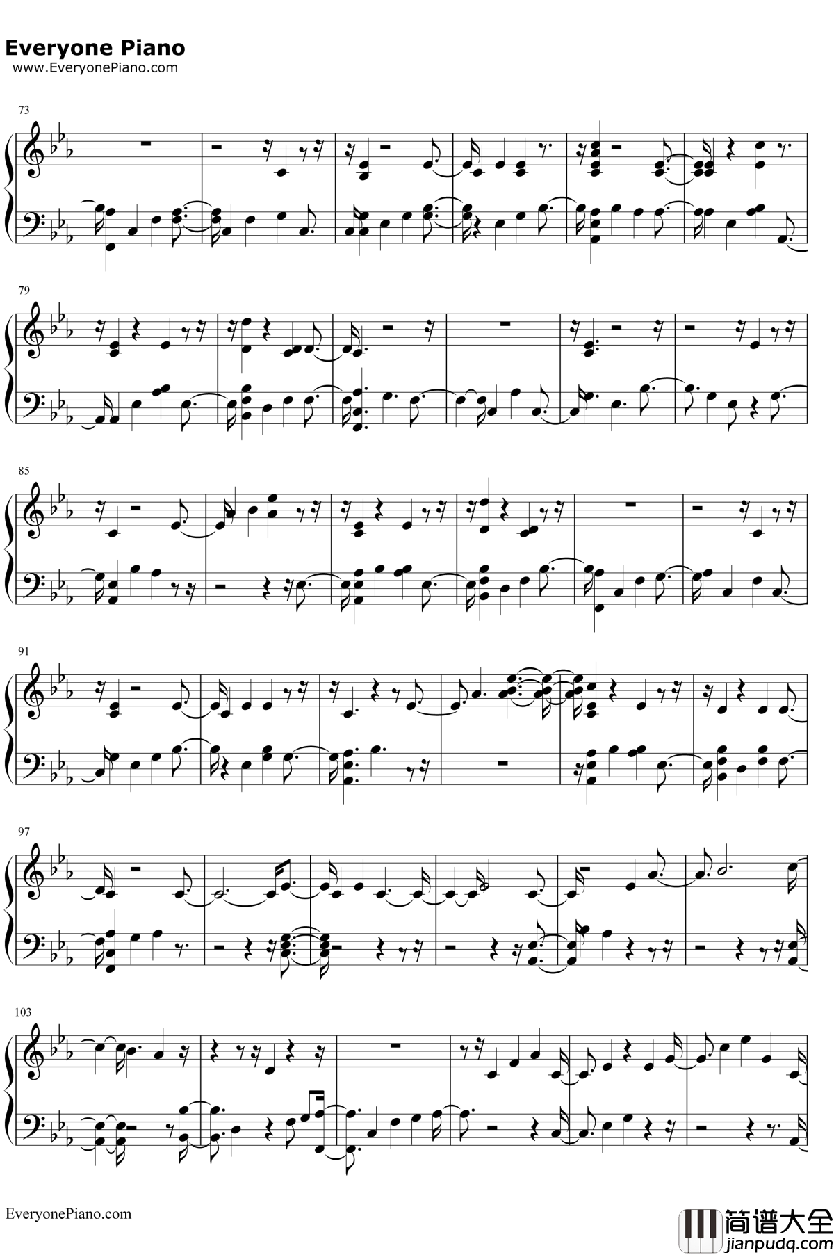 Dancing_With_Our_Hands_Tied钢琴谱_TaylorSwift