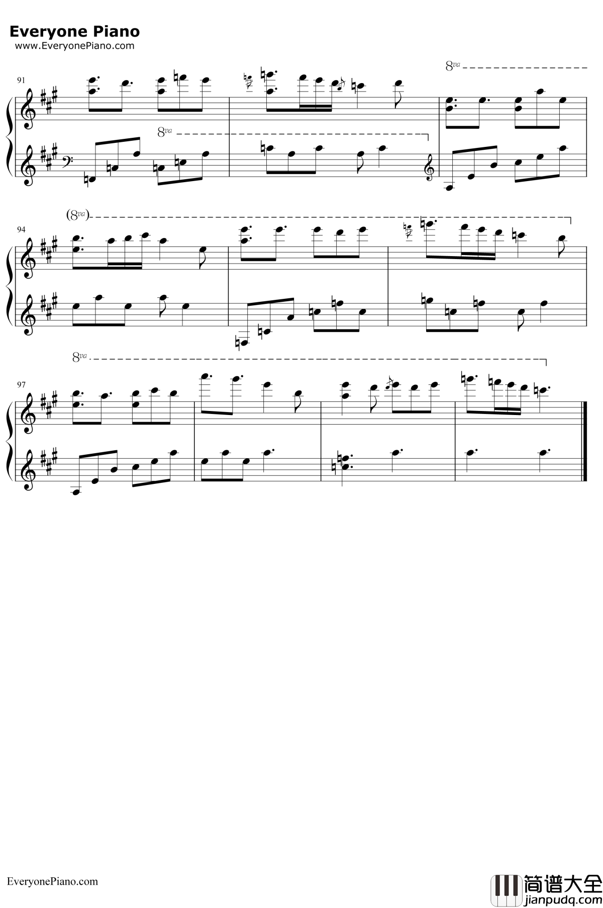 Present钢琴谱__李闰珉