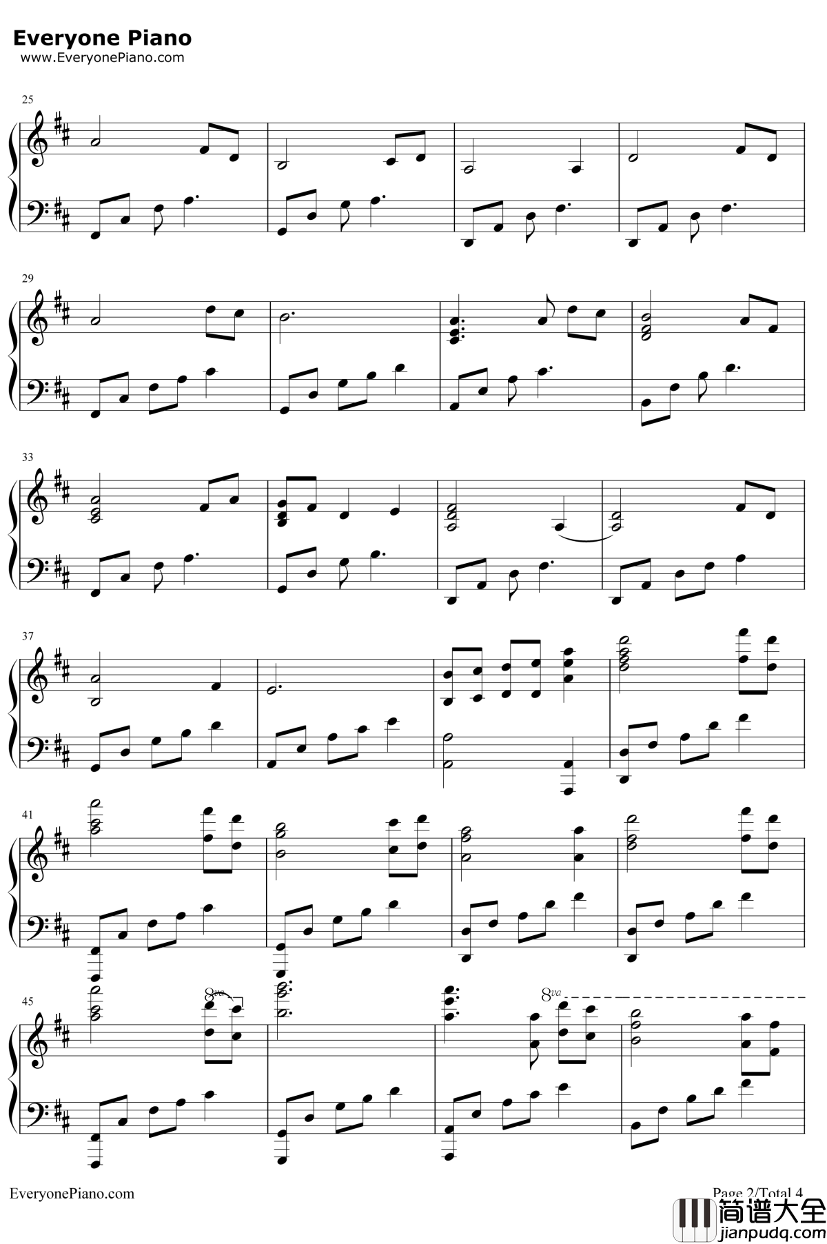 The_Ludlows钢琴谱_JamesHorner_影片燃情岁月主题曲