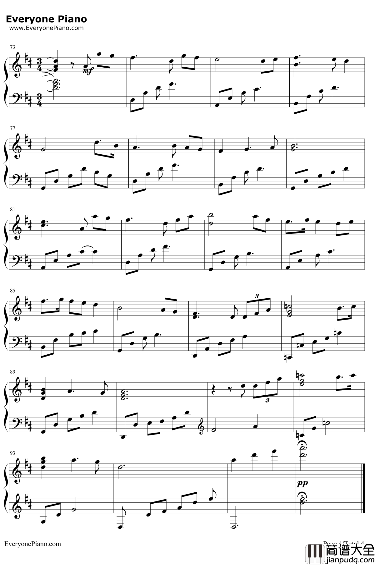 The_Ludlows钢琴谱_JamesHorner_影片燃情岁月主题曲