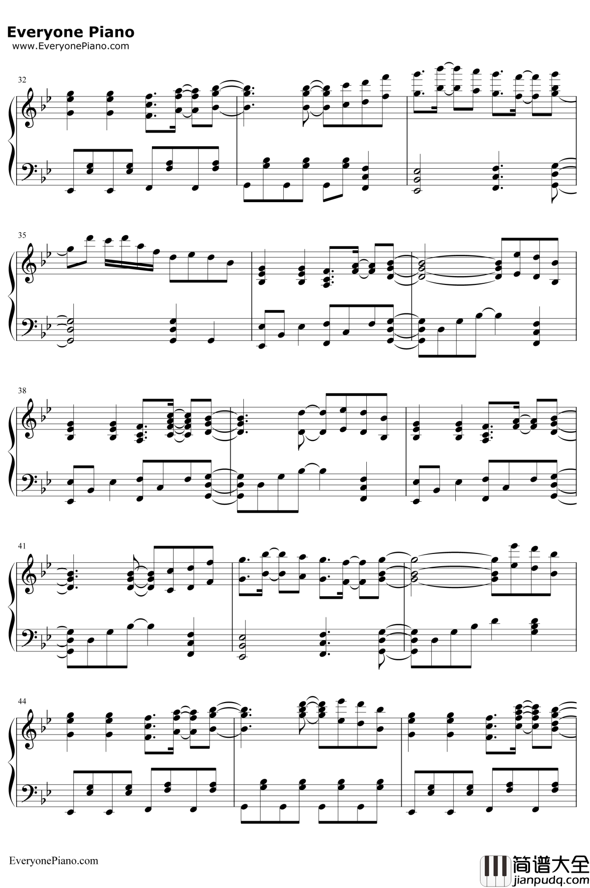 紅楼～EasternDream钢琴谱_东方Project_东方红魔乡