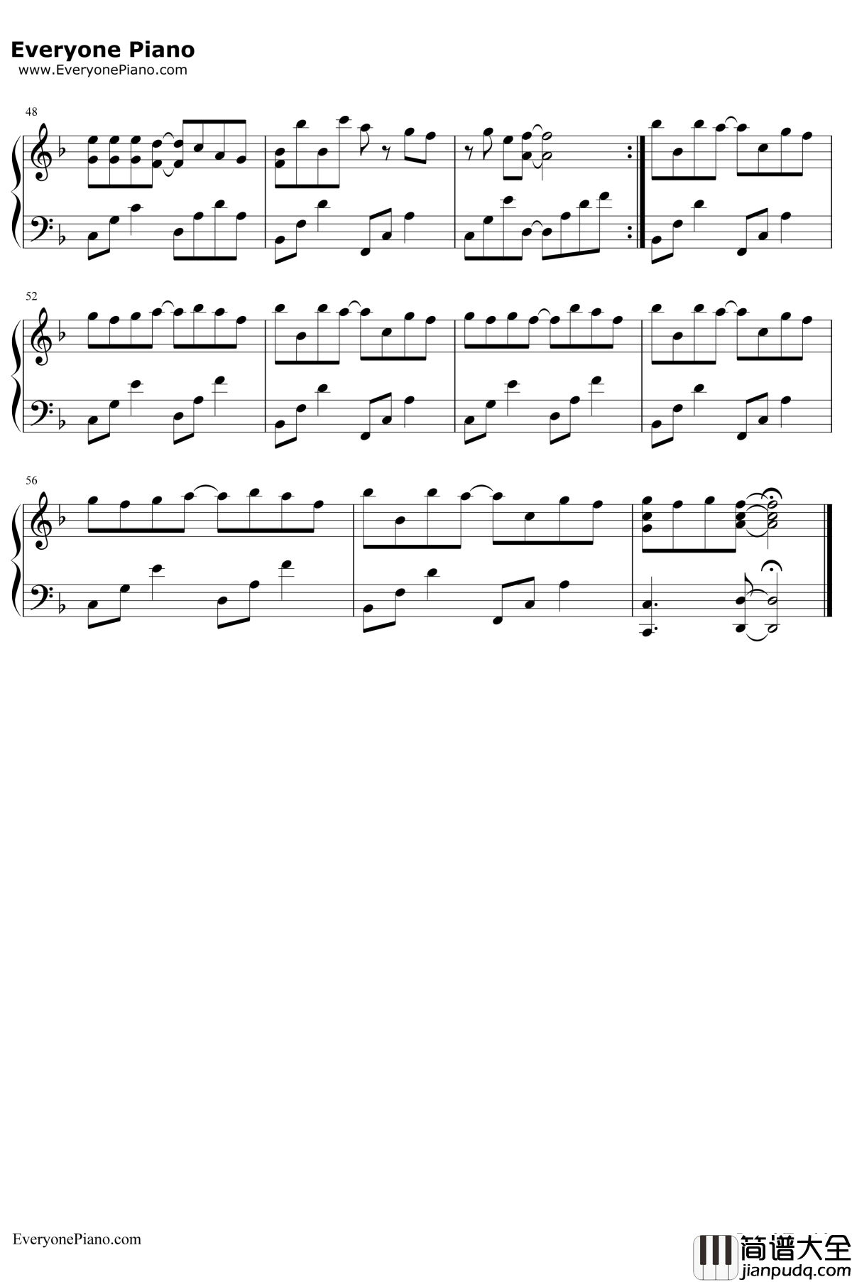 快乐环岛钢琴谱_TFBOYS偶像手记主题曲