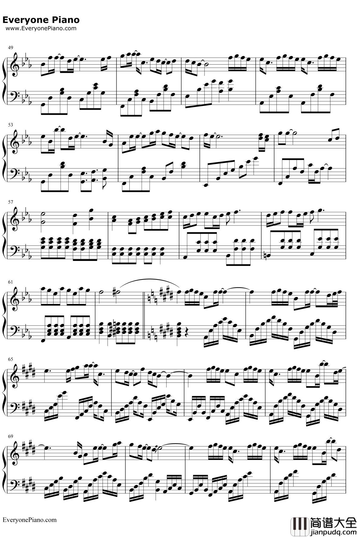 修炼爱情钢琴谱_林俊杰2013新歌