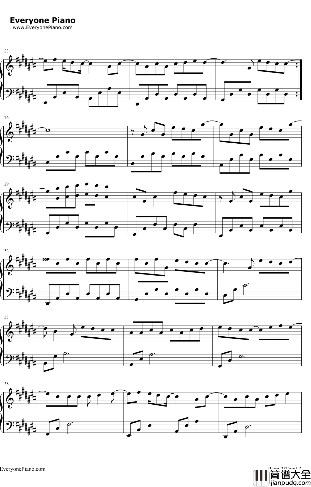 让我留在你身边钢琴谱_陈奕迅__摆渡人_爱情版主题曲