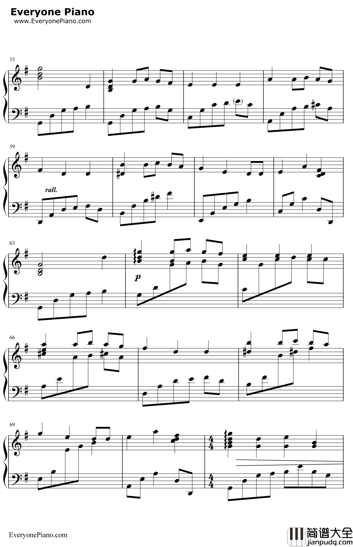 圣诞歌曲钢琴谱_英国童声合唱团_WeWishYouAMerryChristmas