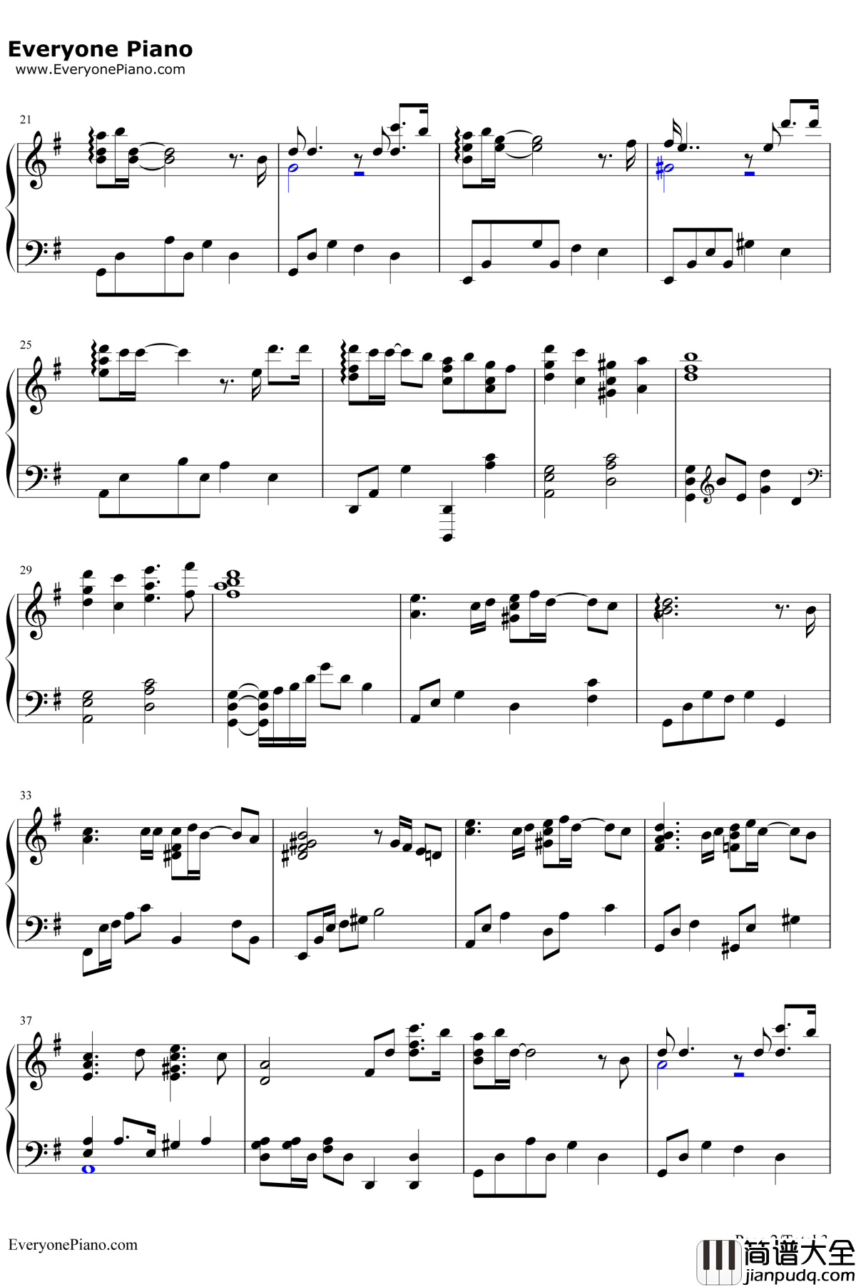 My_Destiny钢琴谱_Lyn_来自星星的你片尾曲