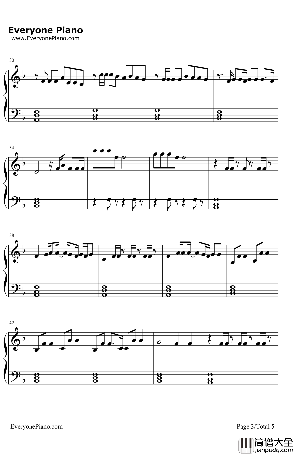 Blank_Space钢琴谱_TaylorSwift