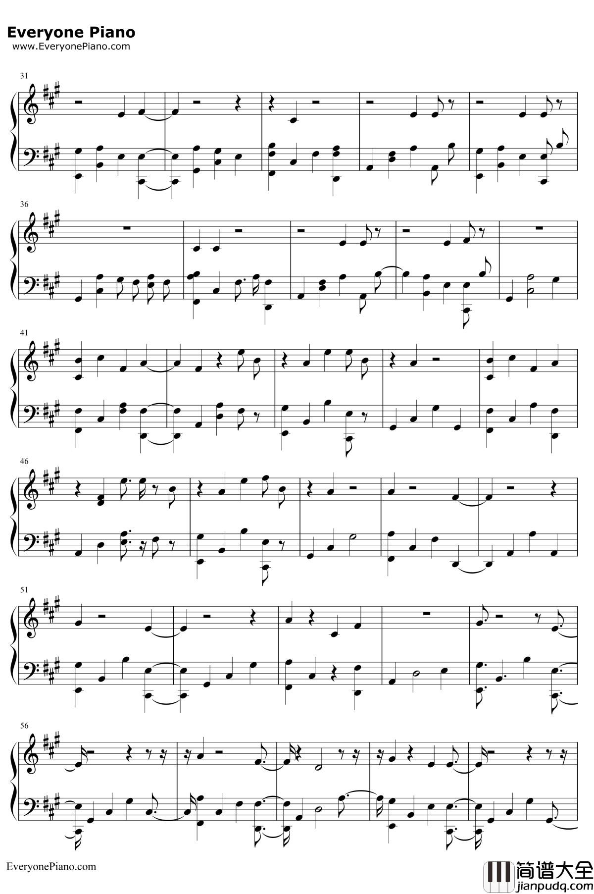 So_Far_Away钢琴谱_MartinGarrixDavidGuetta