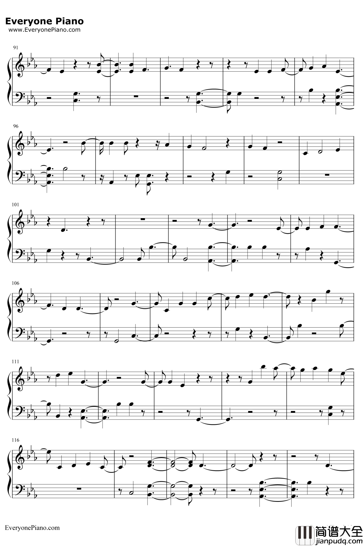 Crystal_Snow钢琴谱_防弹少年团