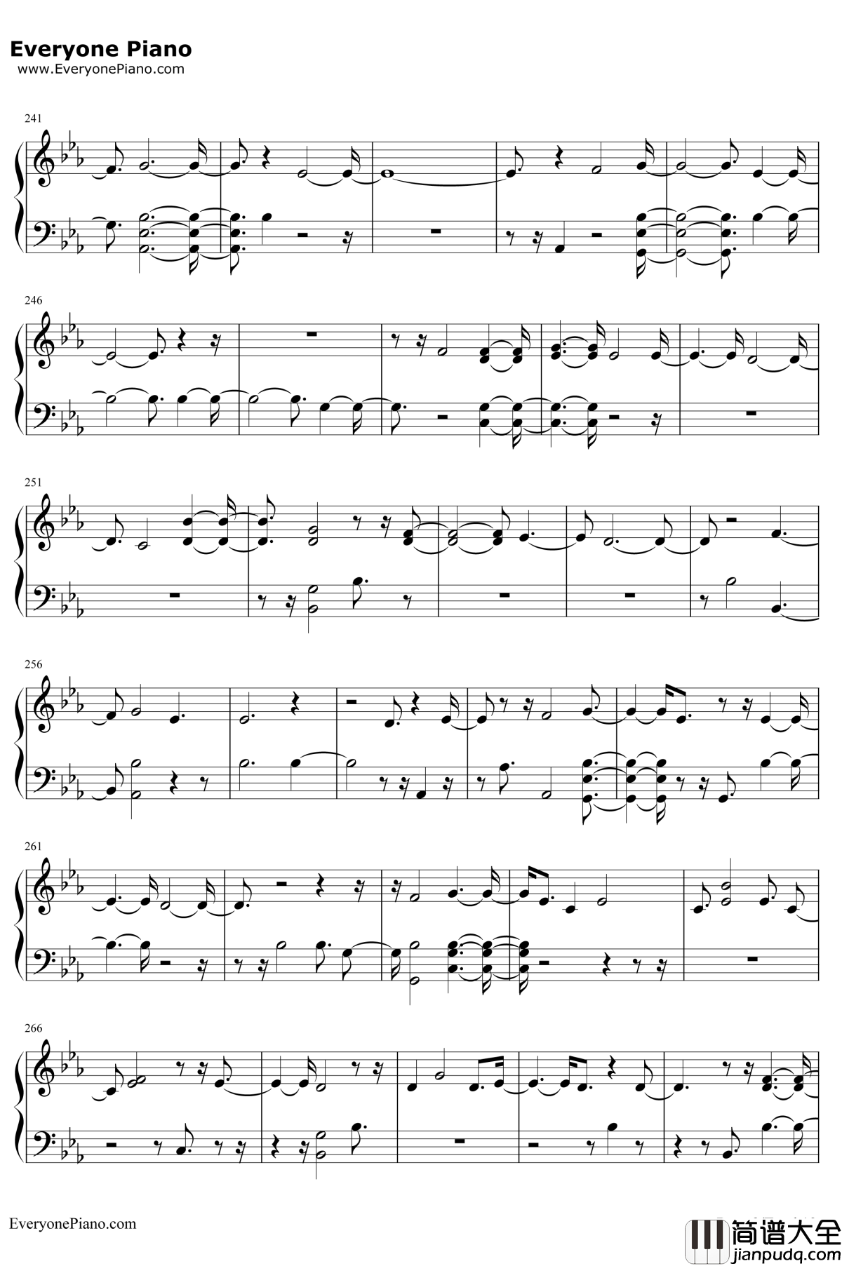 Crystal_Snow钢琴谱_防弹少年团