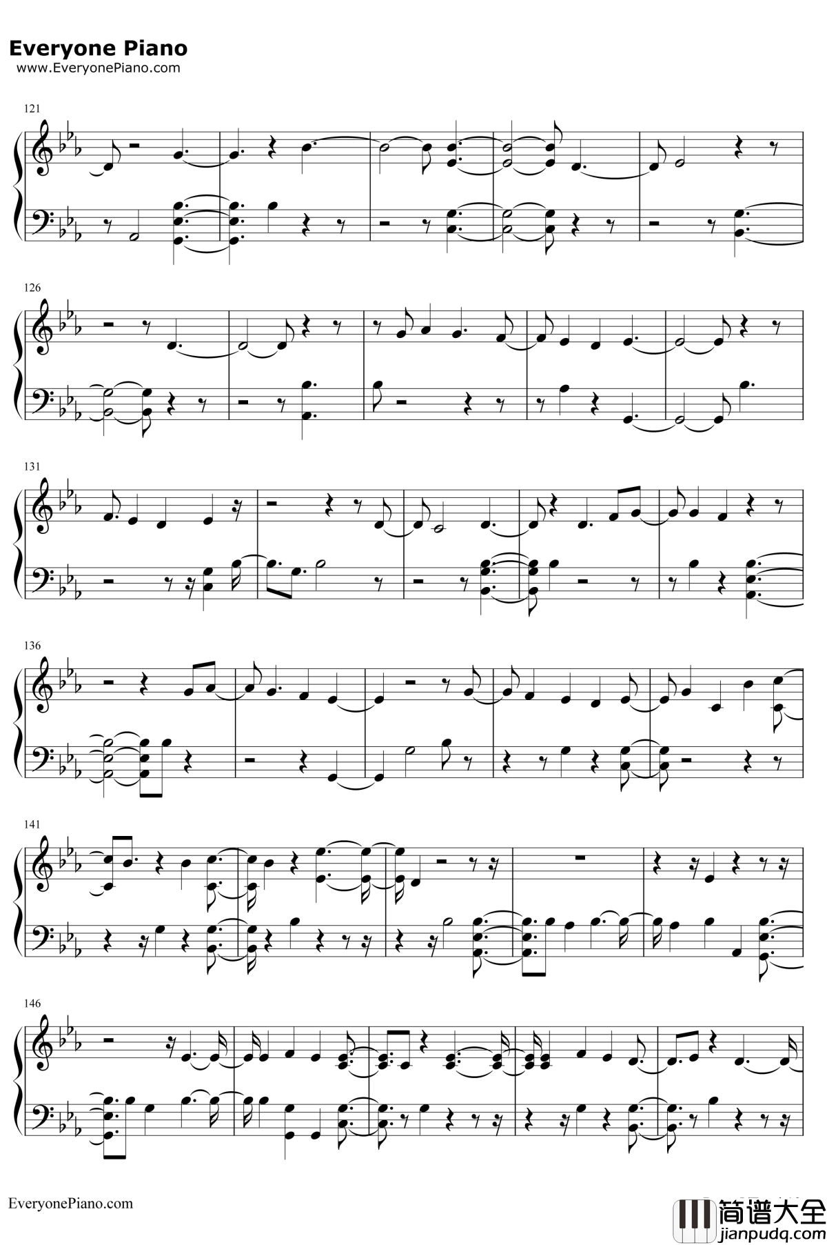 Crystal_Snow钢琴谱_防弹少年团