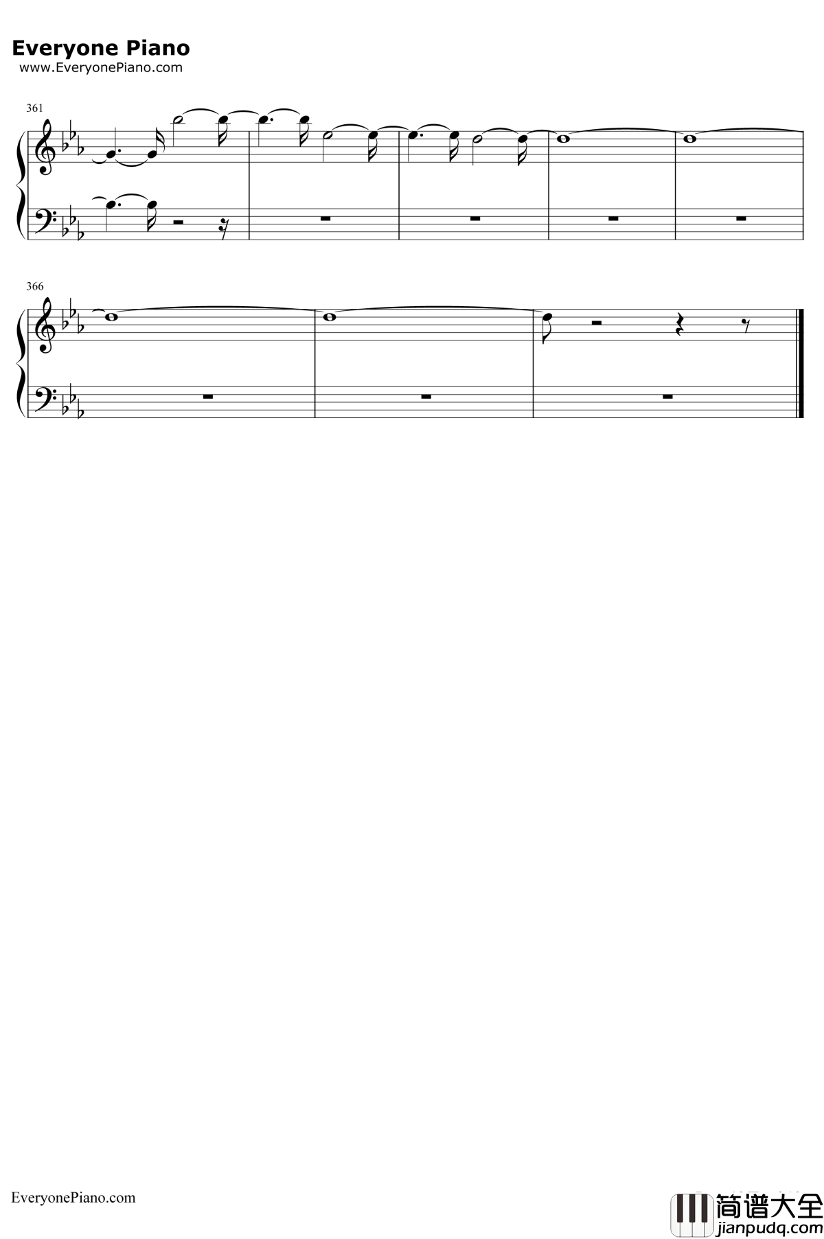 Crystal_Snow钢琴谱_防弹少年团