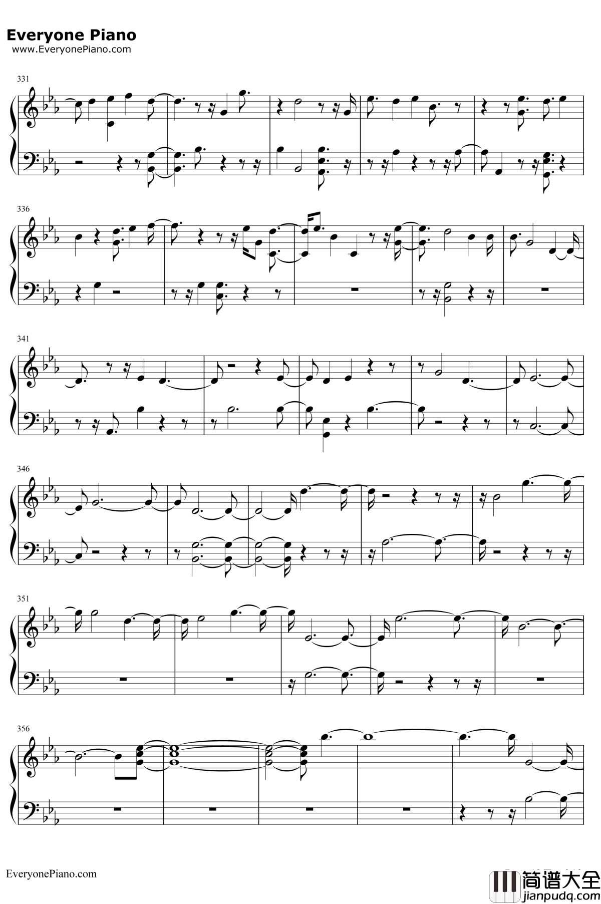 Crystal_Snow钢琴谱_防弹少年团