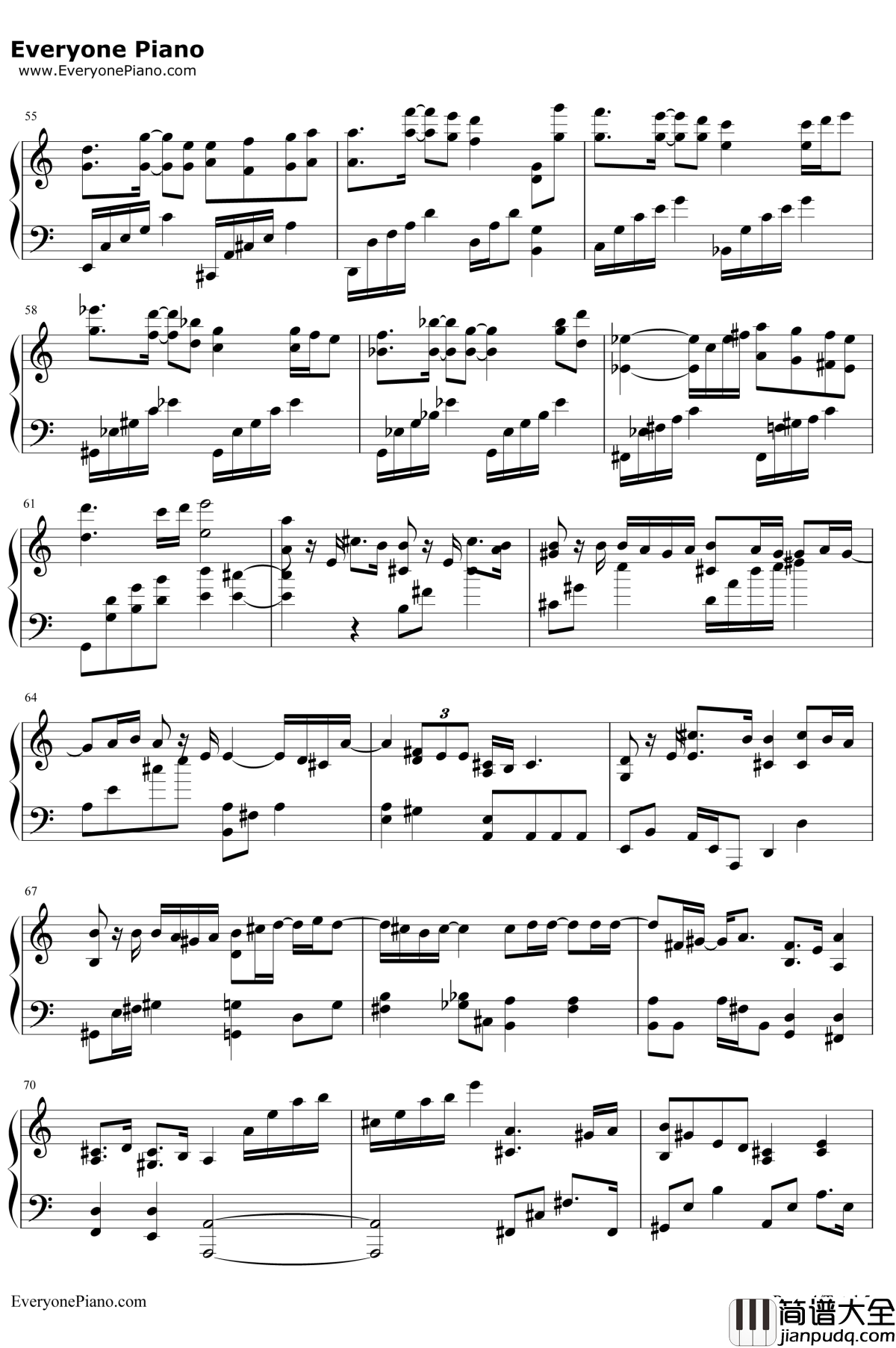 Endless_Story钢琴谱_伊藤由奈_电影NANA插曲