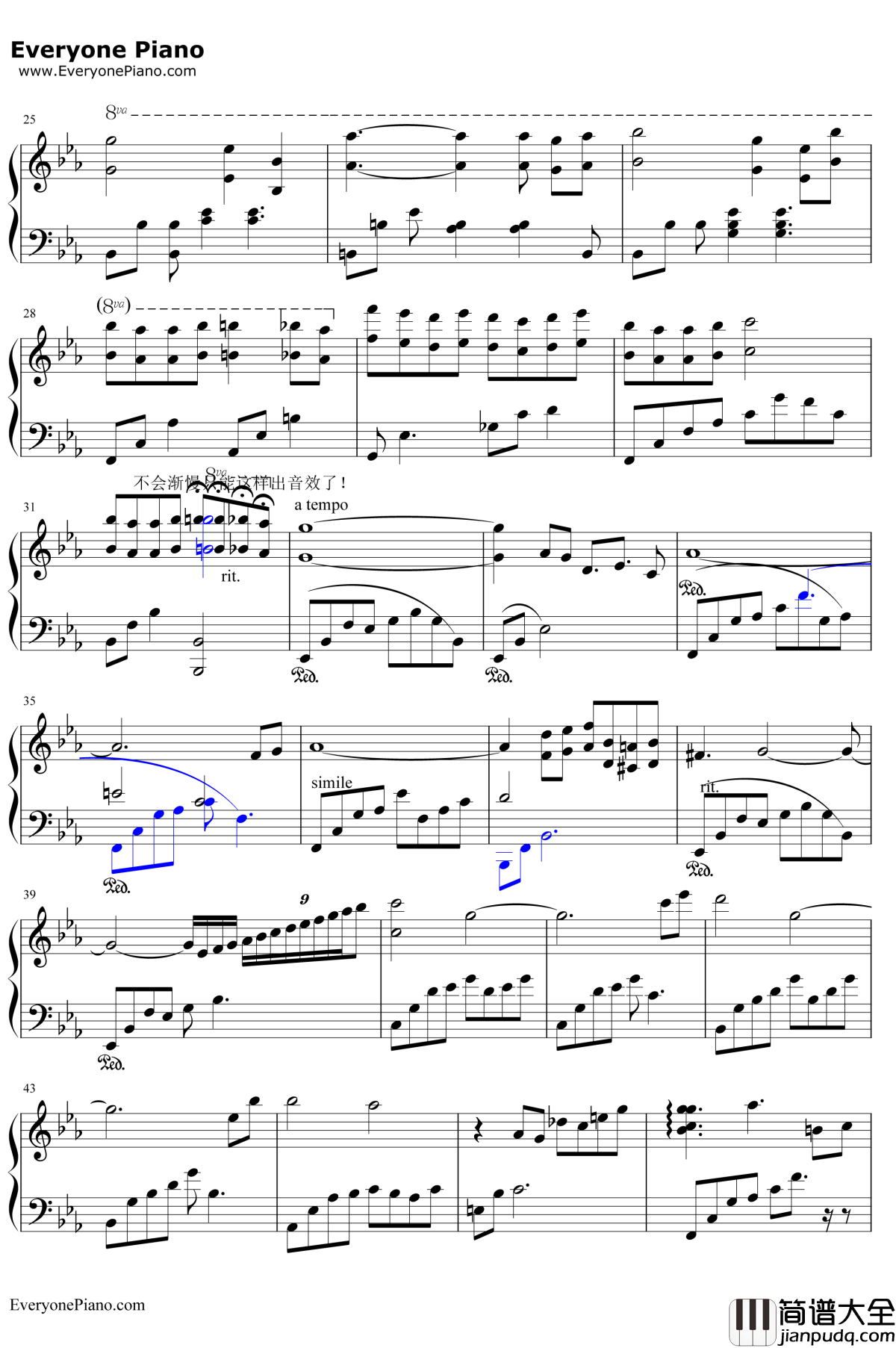 Lost_Memory钢琴谱_Hyeong_seokKim_我的野蛮女友插曲