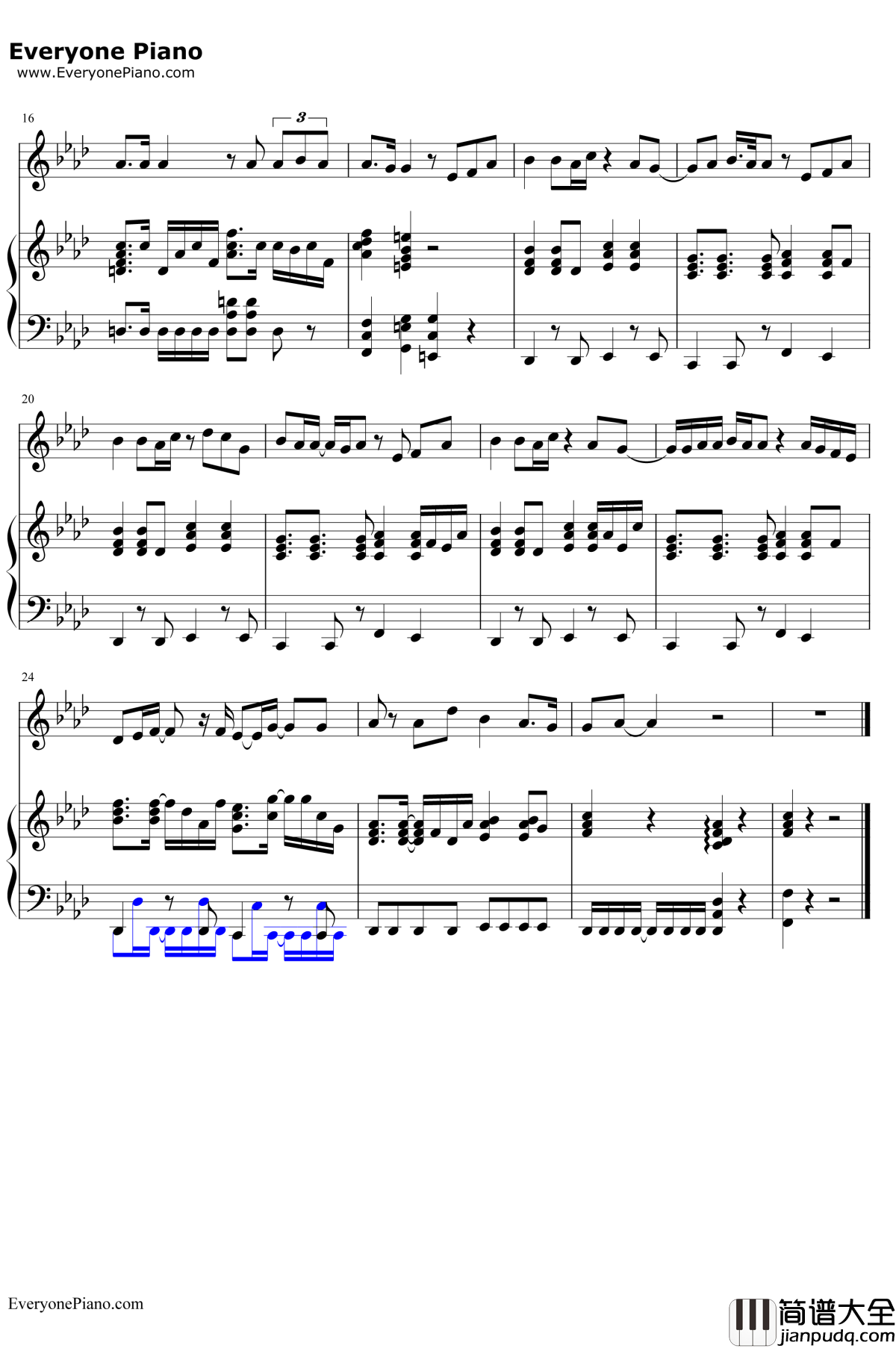 六等星の夜钢琴谱_Aimer_未来都市No.6ED