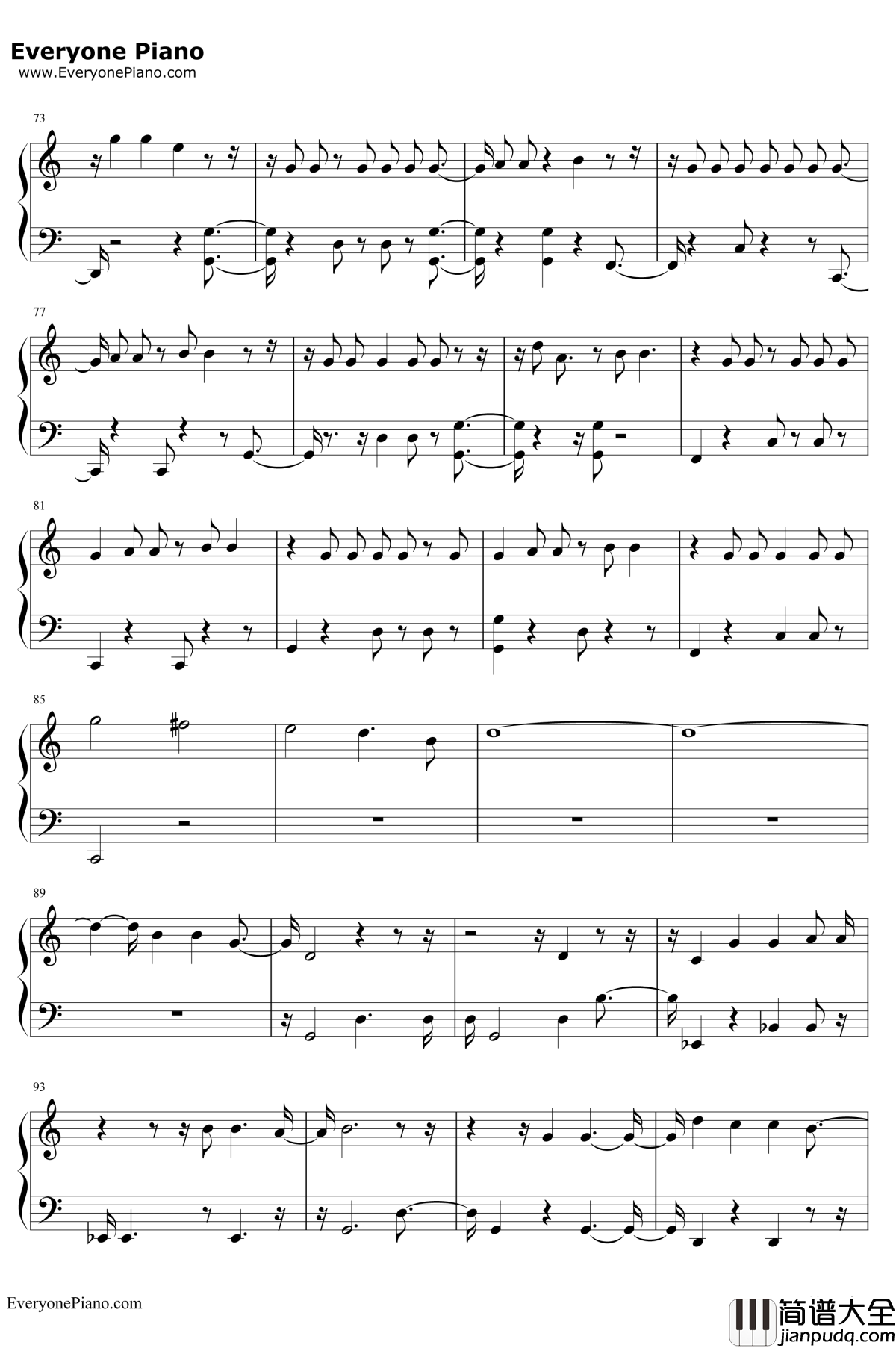 Remember_Me钢琴谱_MiguelNataliaLafourcade_寻梦环游记主题曲