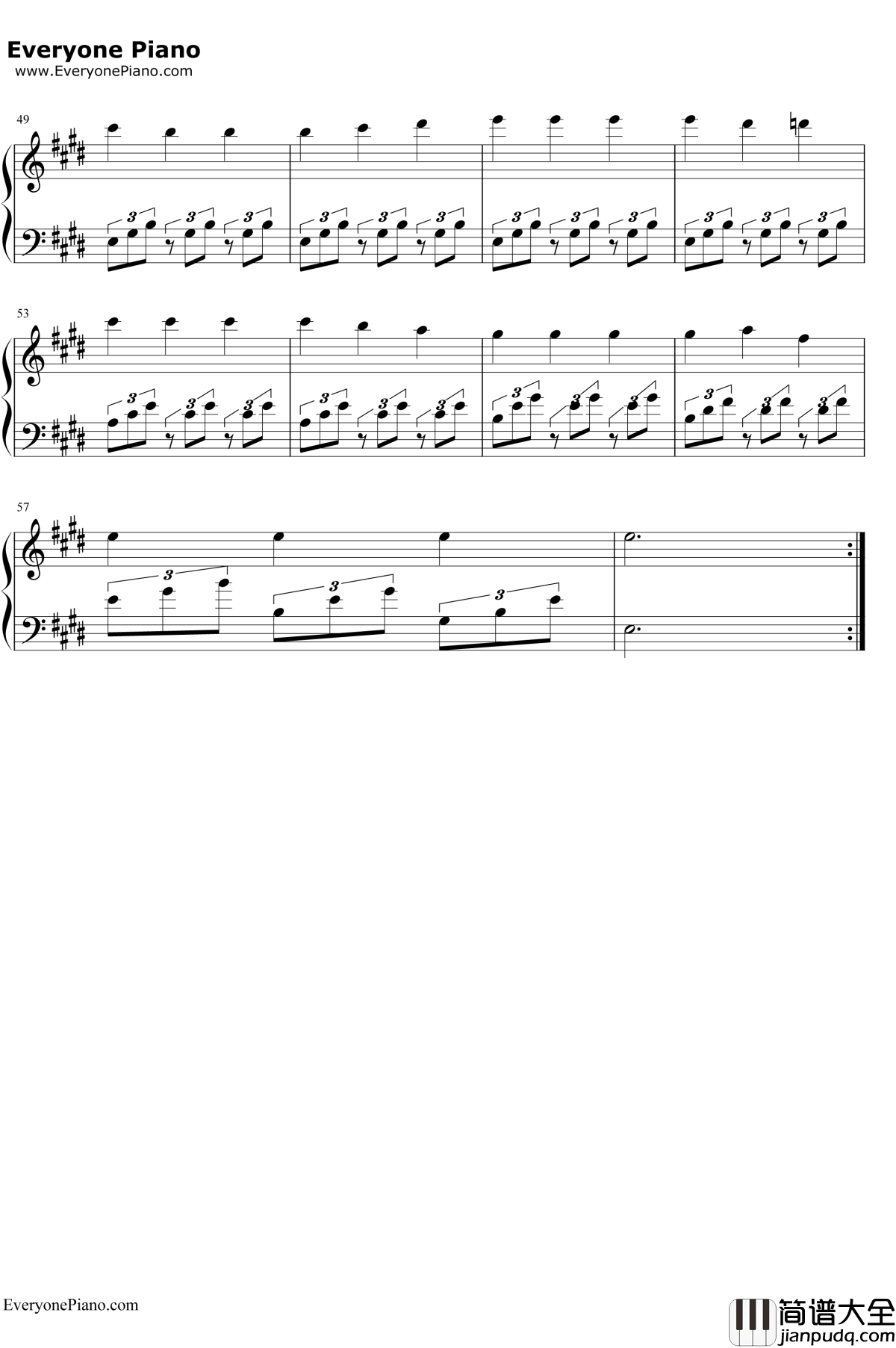 爱的罗曼史钢琴谱_那西索·叶佩斯NarcisoYepes_Romance_被禁止的游戏配乐