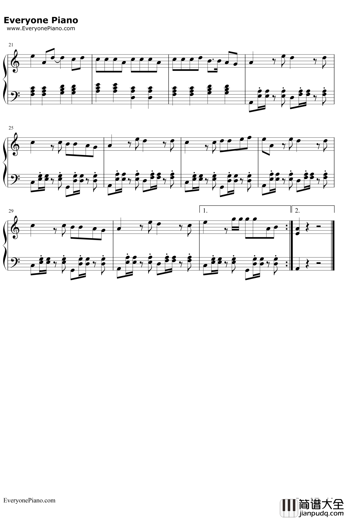 Panama钢琴谱_Matteo