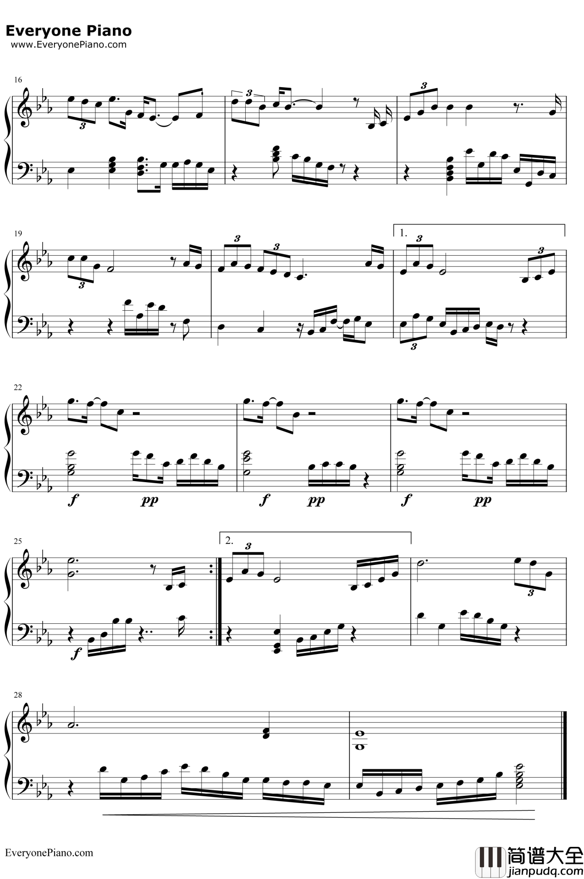 报答钢琴谱__许志安