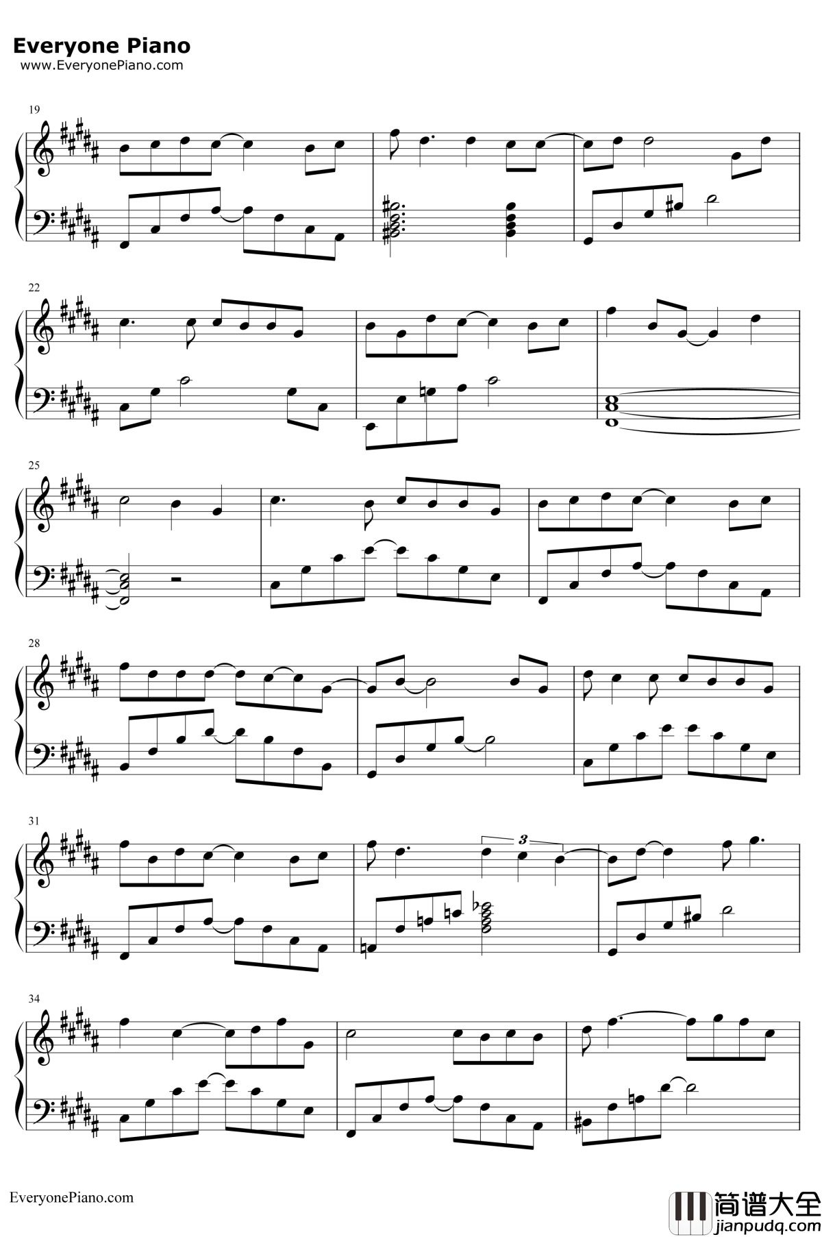 无问钢琴谱_毛不易_无问西东宣传曲