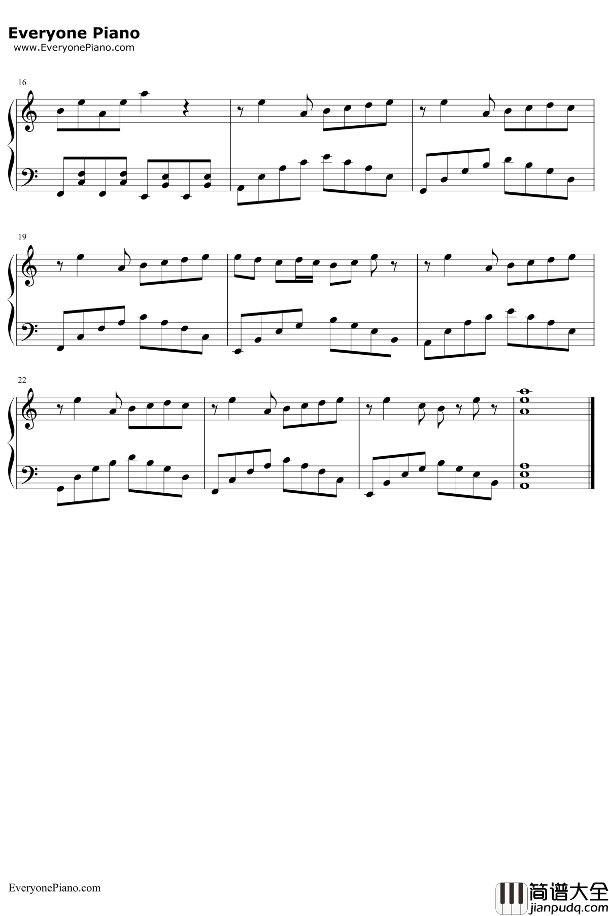 达拉崩巴钢琴谱__洛天依言和