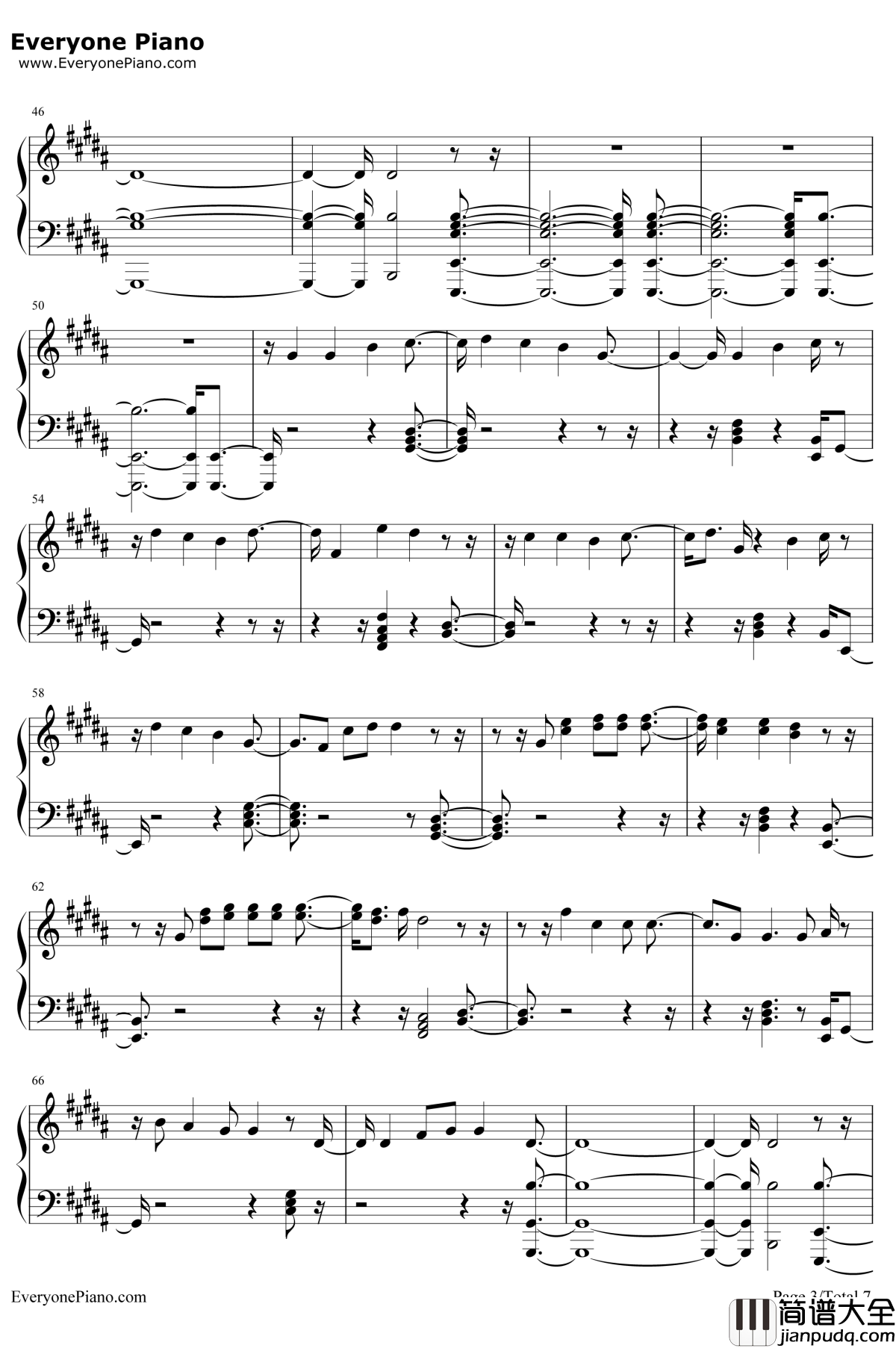 River钢琴谱_EminemEdSheeran