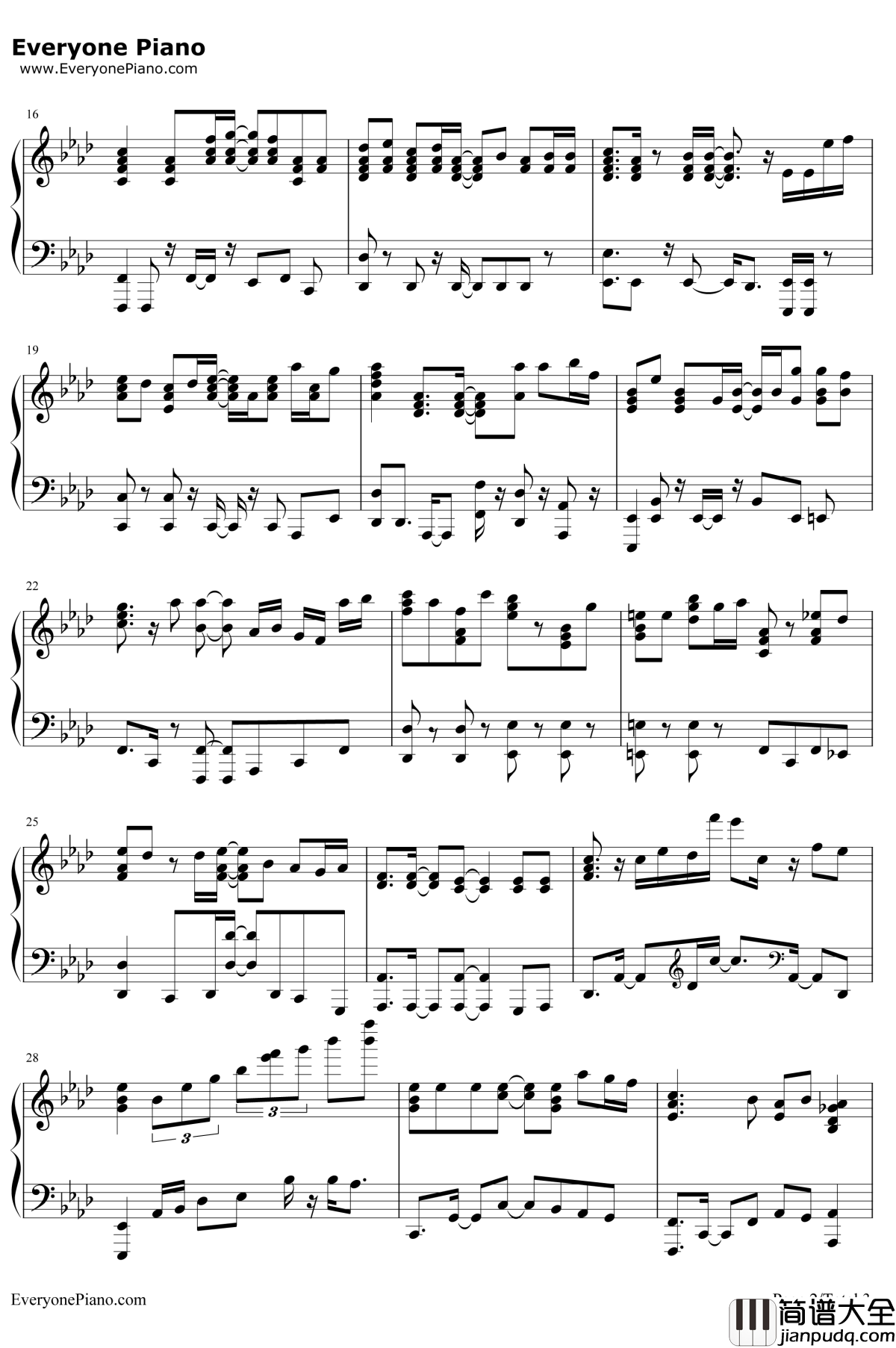 言わないけどね钢琴谱_大原ゆい子_擅长捉弄人的高木同学OP